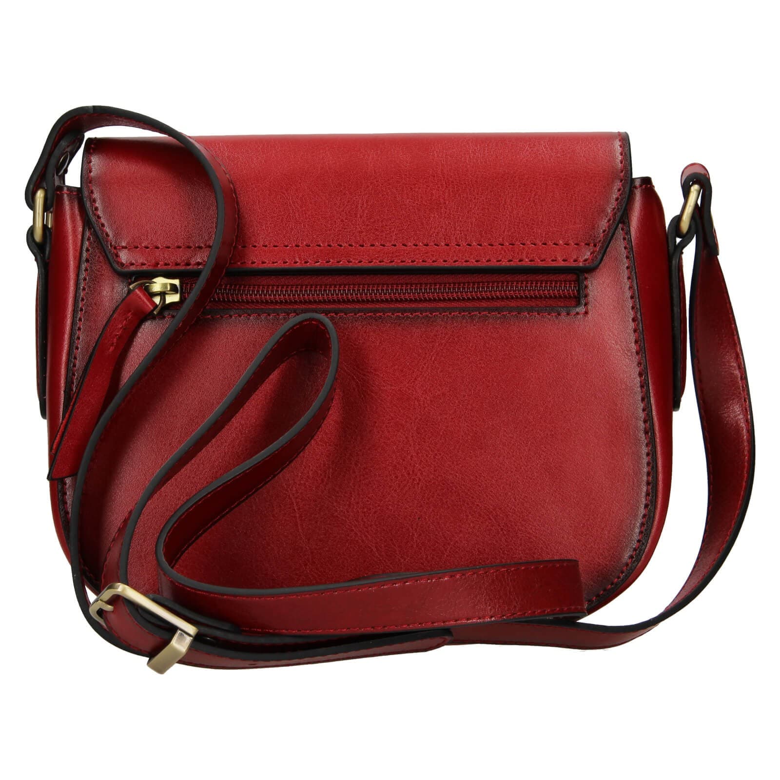 Kožená crossbody kabelka Katana Klara, červená 3
