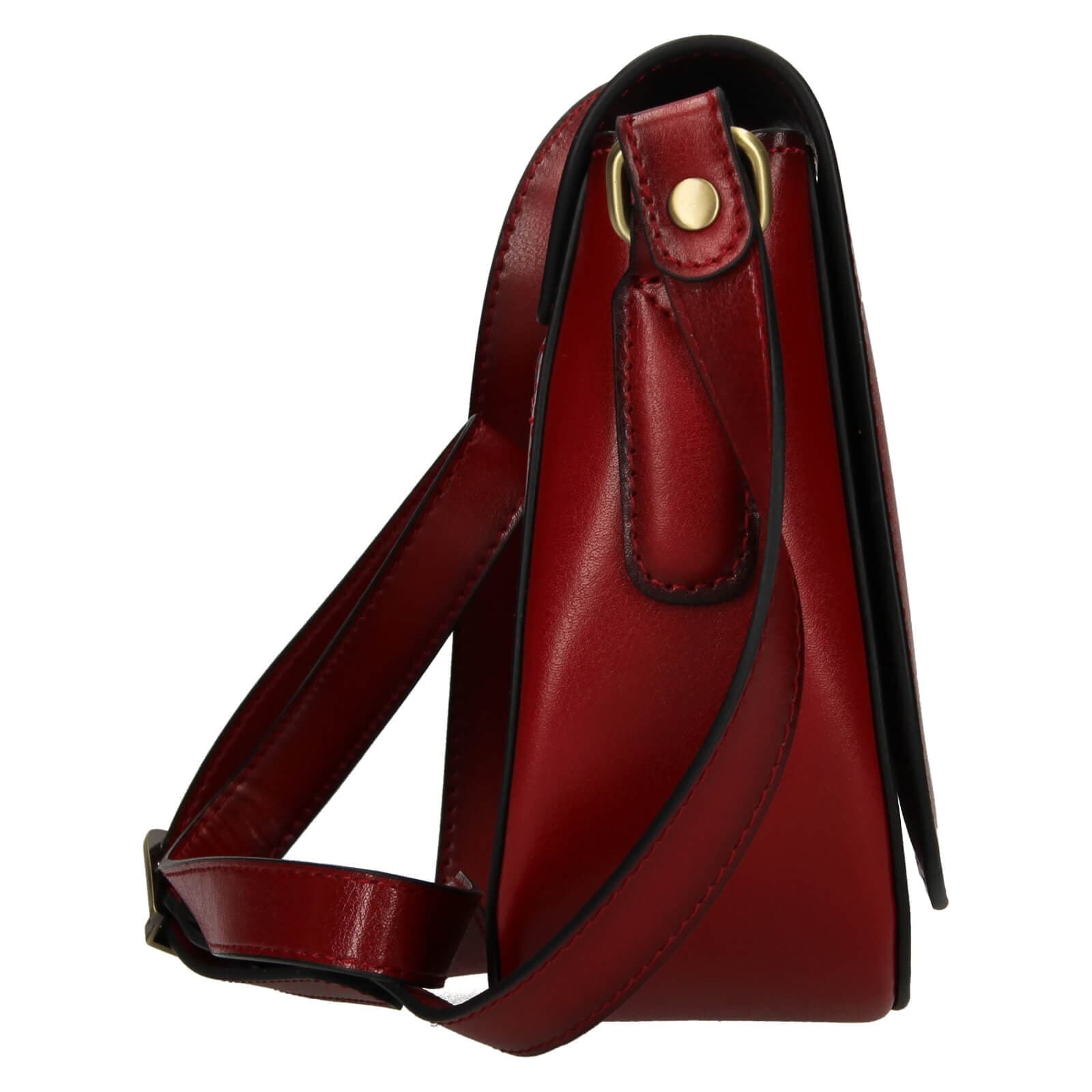 Kožená crossbody kabelka Katana Klara, červená 4