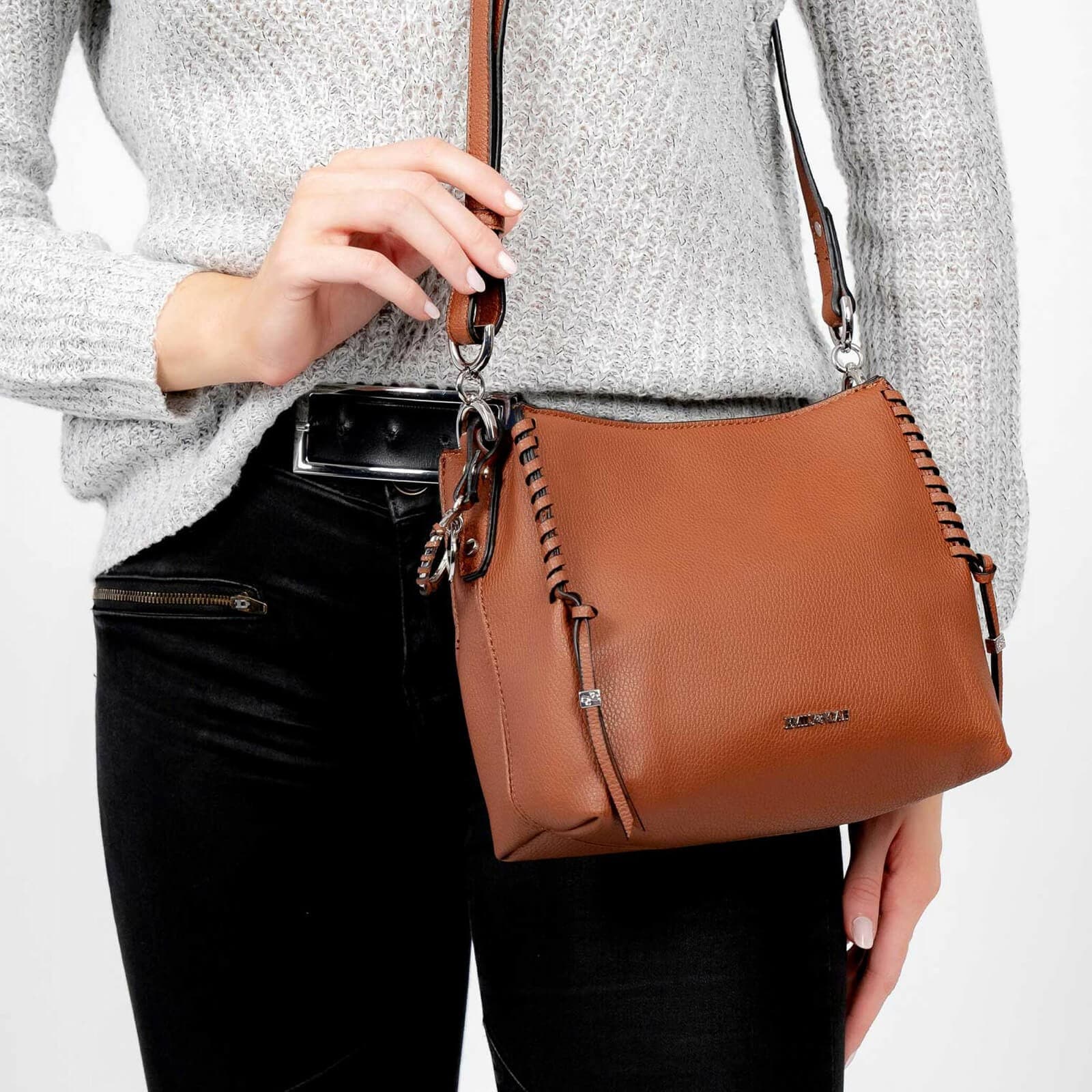 Crossbody kabelka Emily & Noah Ilse, hnědá 4