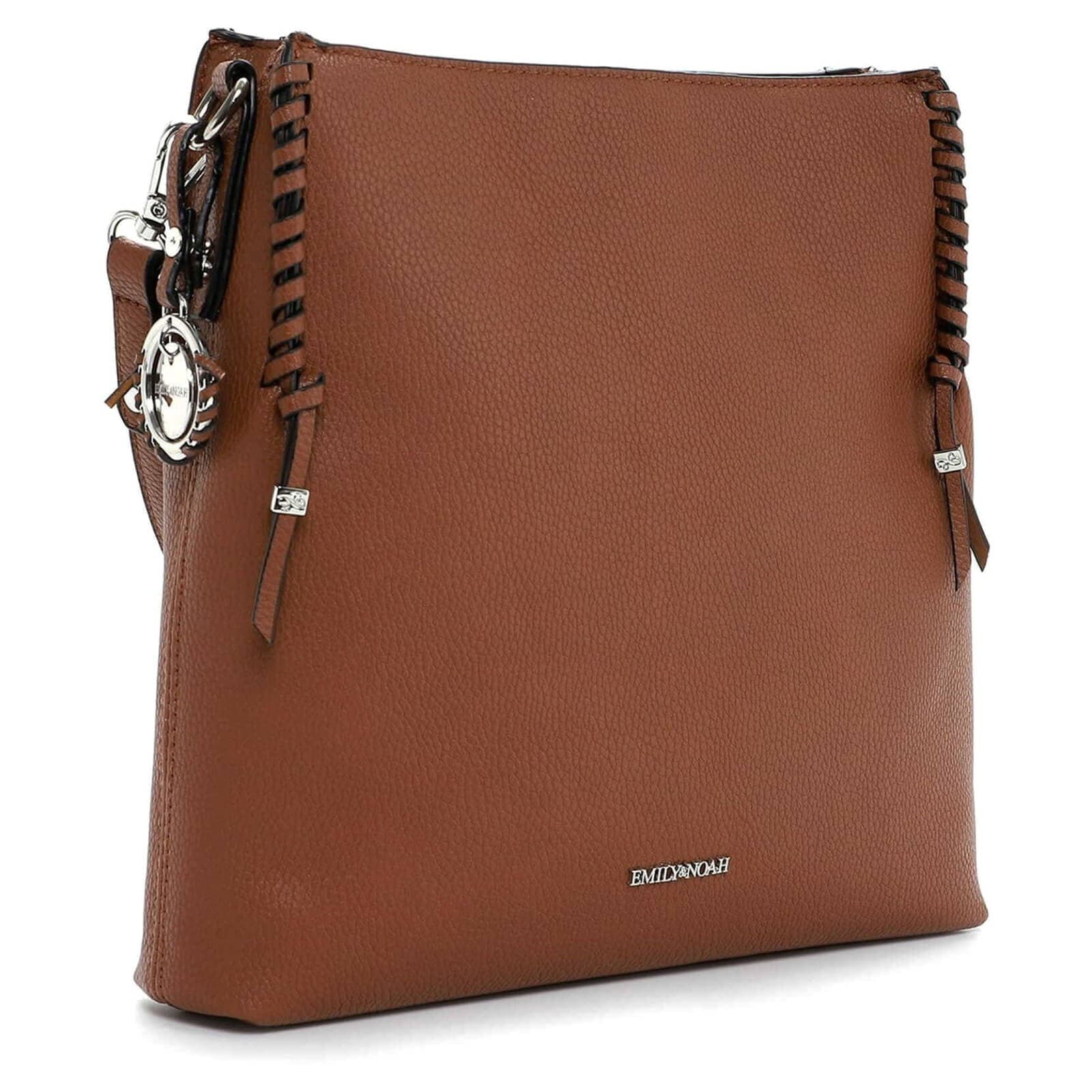 Crossbody kabelka Emily & Noah Flora, hnědá 2