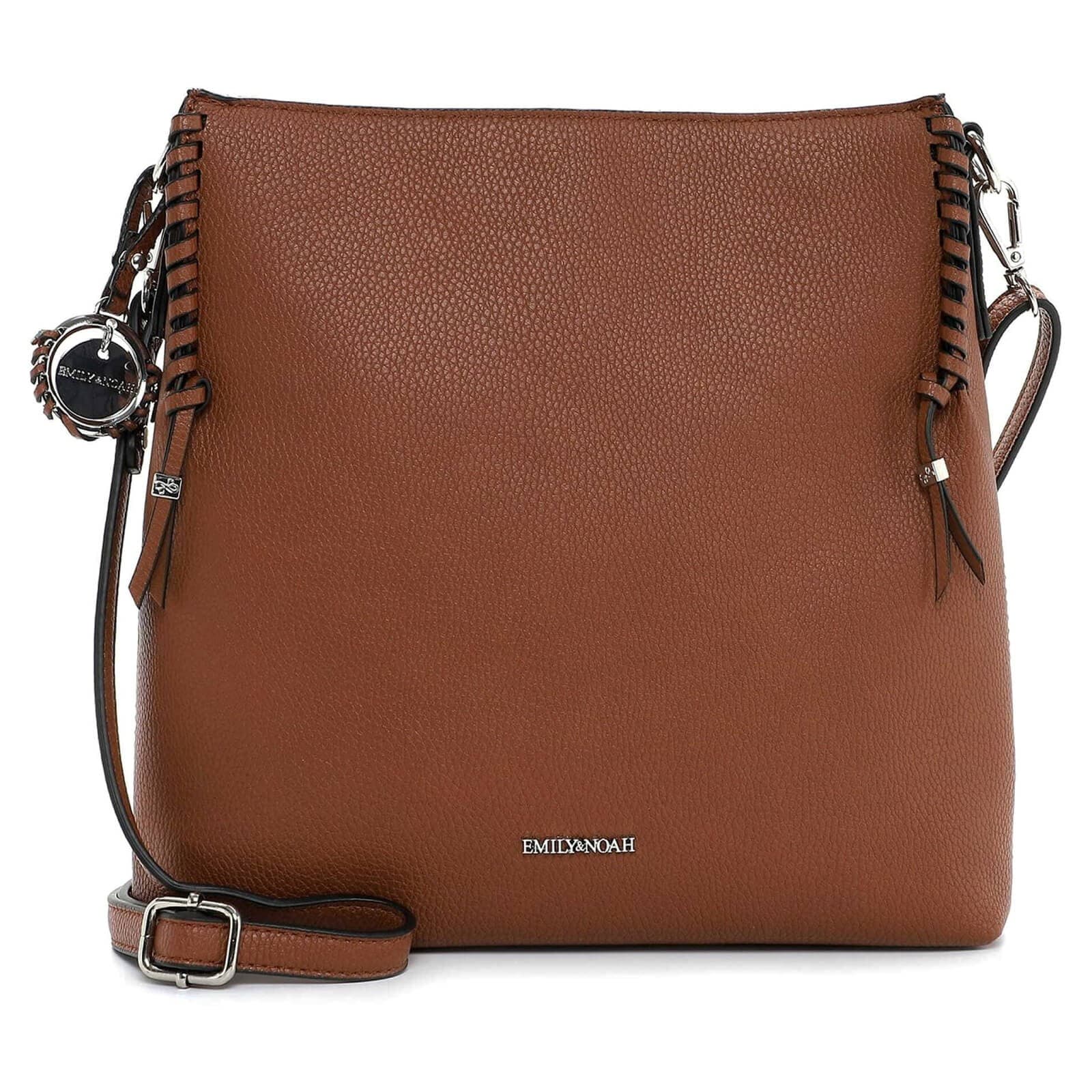 Crossbody kabelka Emily & Noah Flora, hnědá