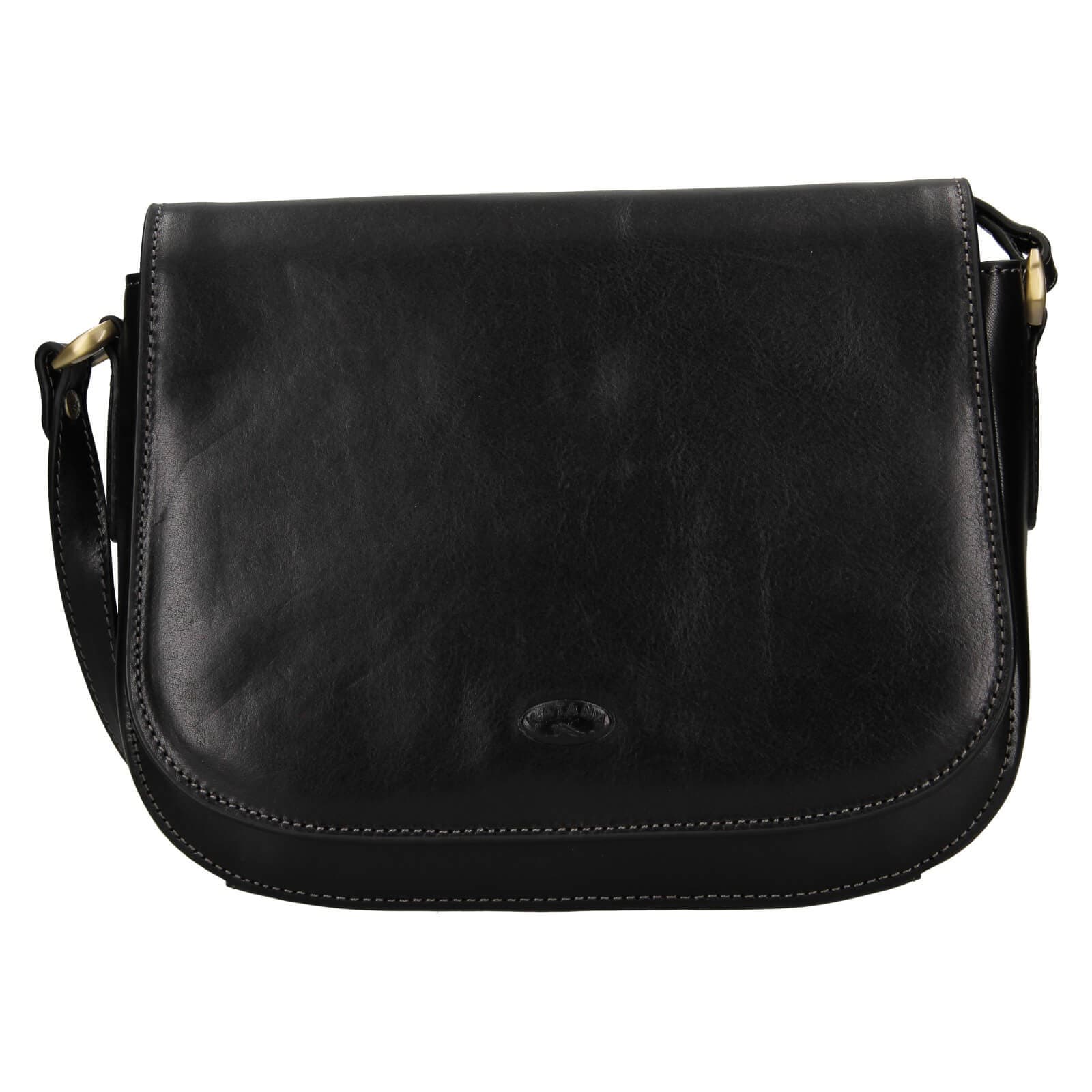 Kožená crossbody kabelka Katana Niola, černá
