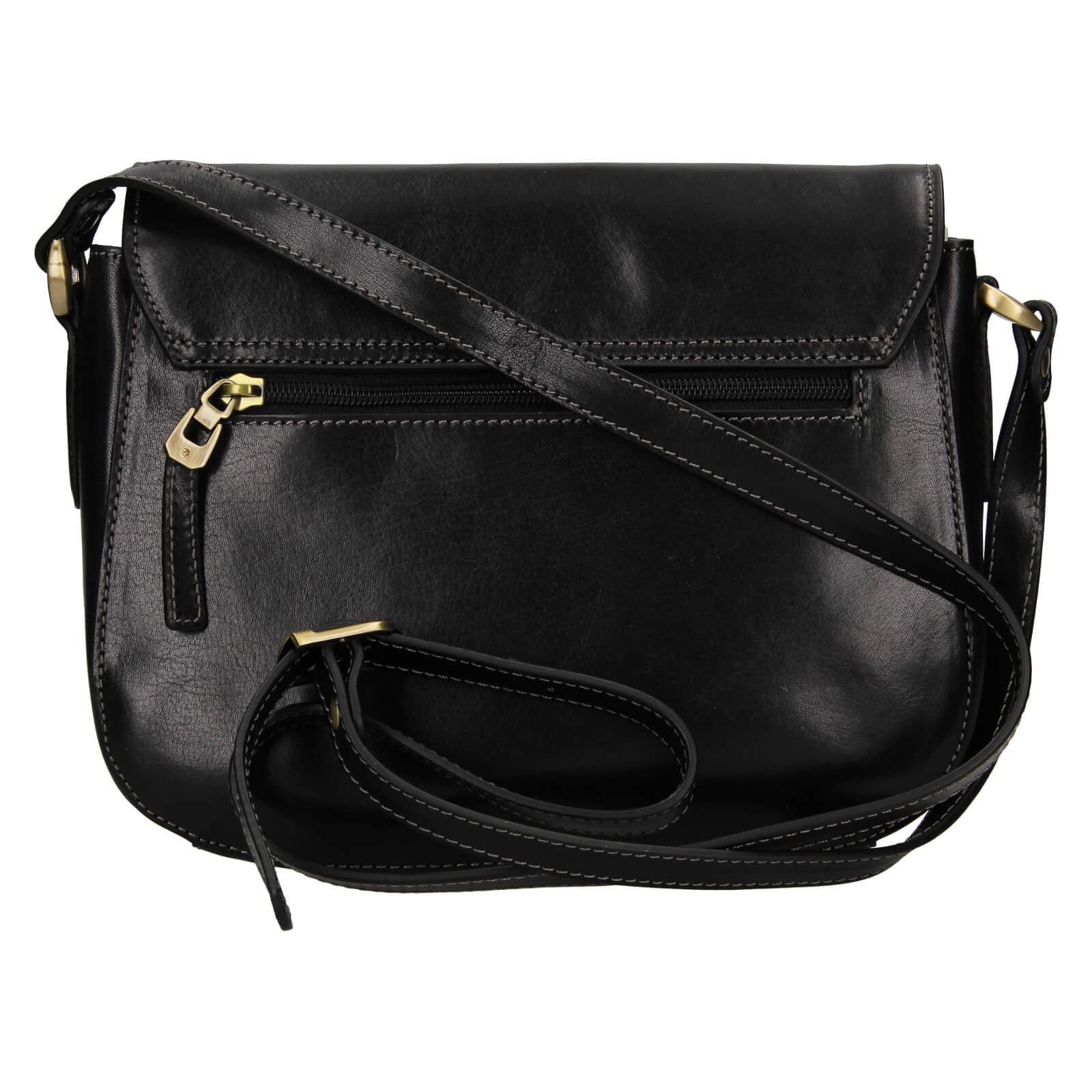 Kožená crossbody kabelka Katana Niola, černá 3