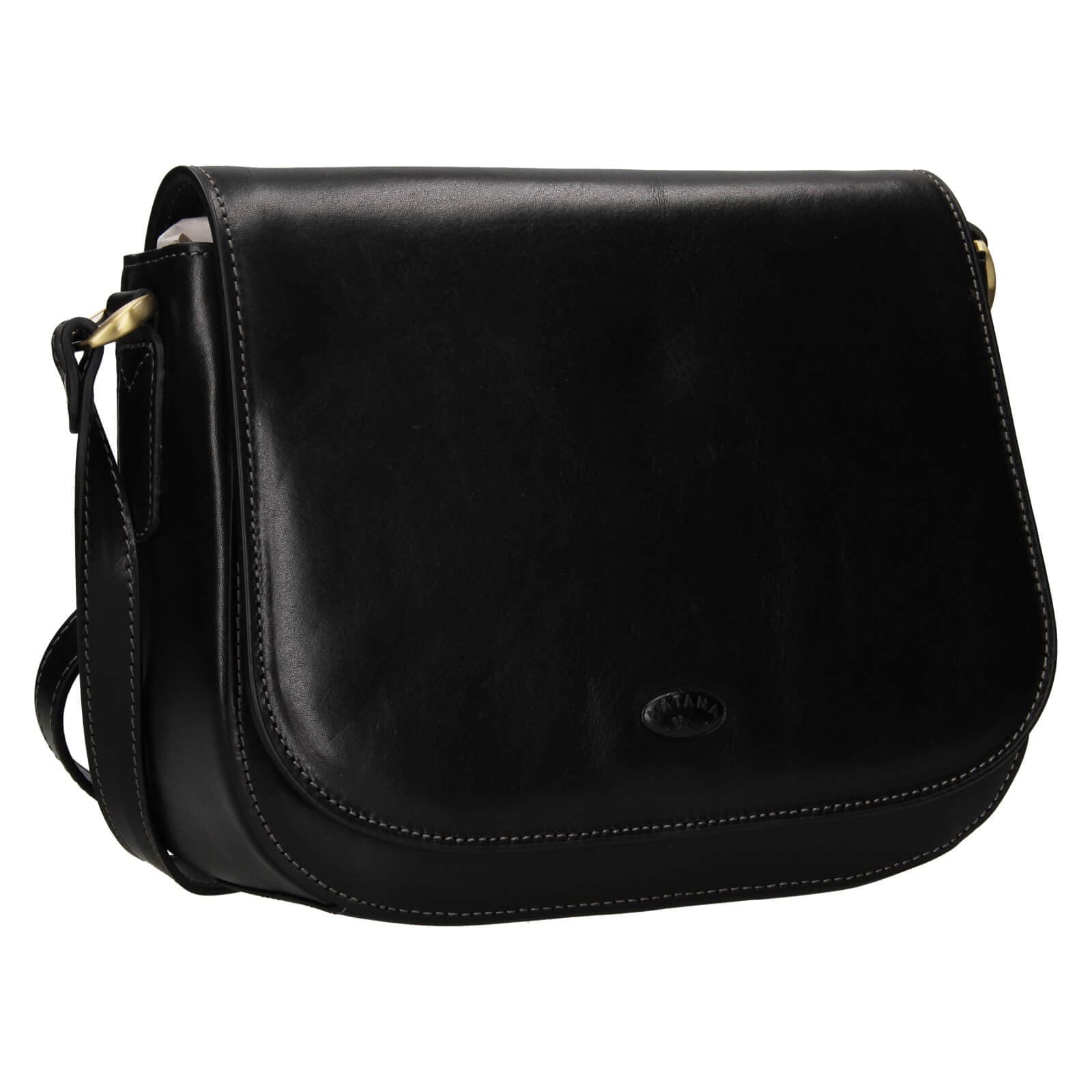 Kožená crossbody kabelka Katana Niola, černá 2
