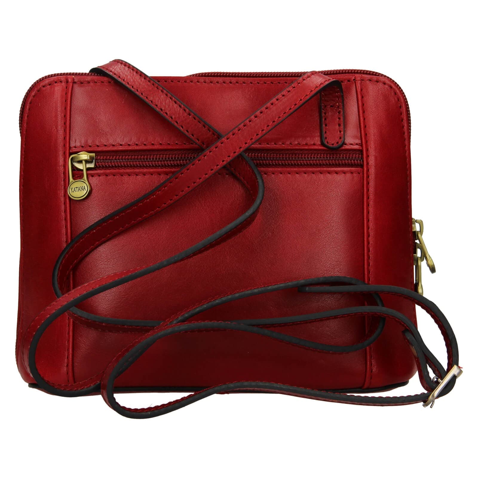 Kožená crossbody kabelka Katana Frenita, červená 3