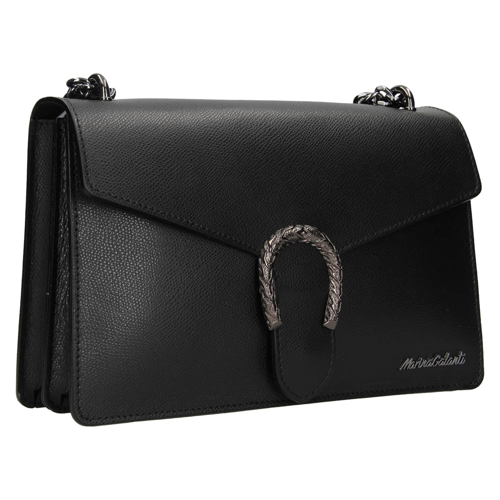 Kožená crossbody kabelka Marina Galanti Aredea, černá 2
