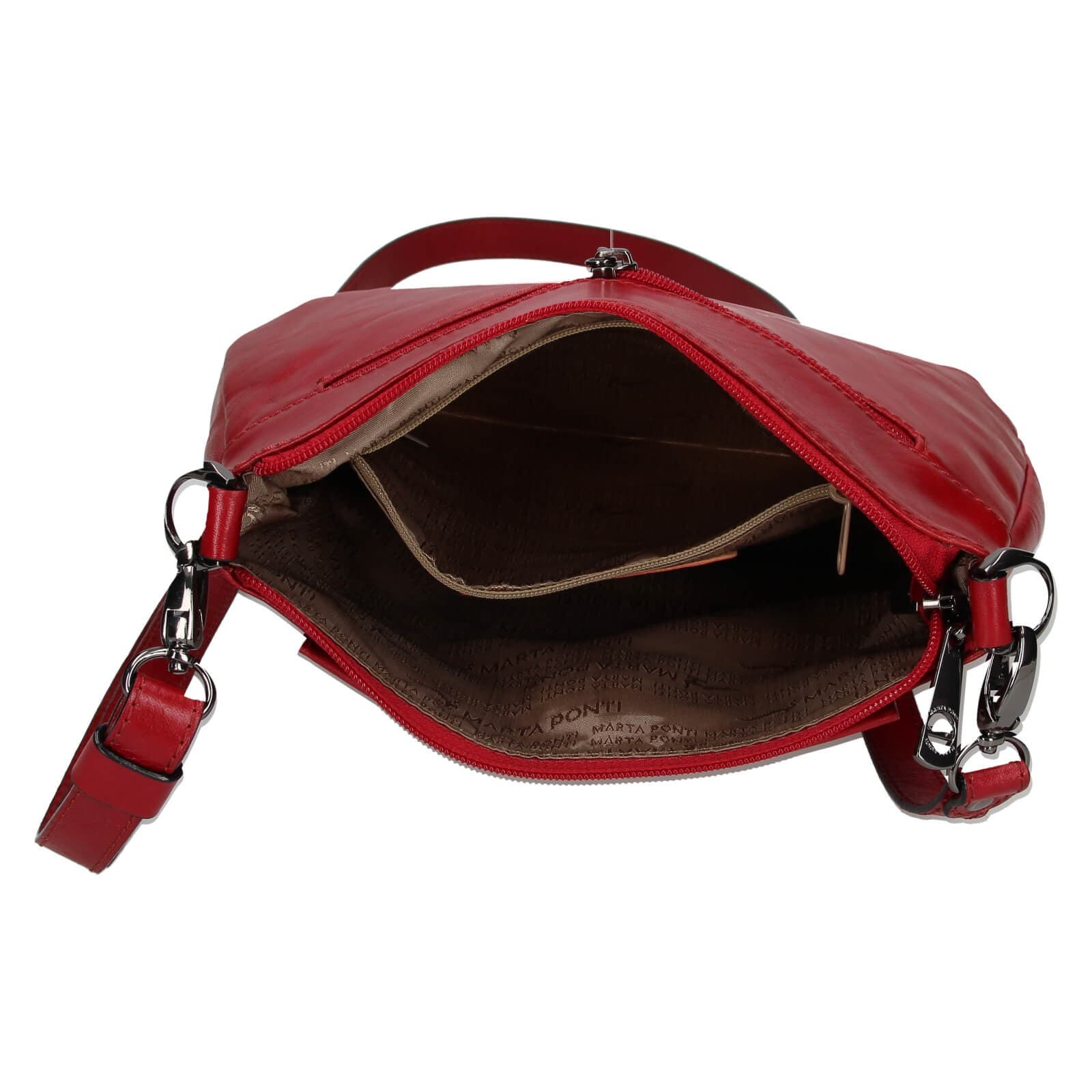 Kožená crossbody kabelka Marta Ponti Lenna 5