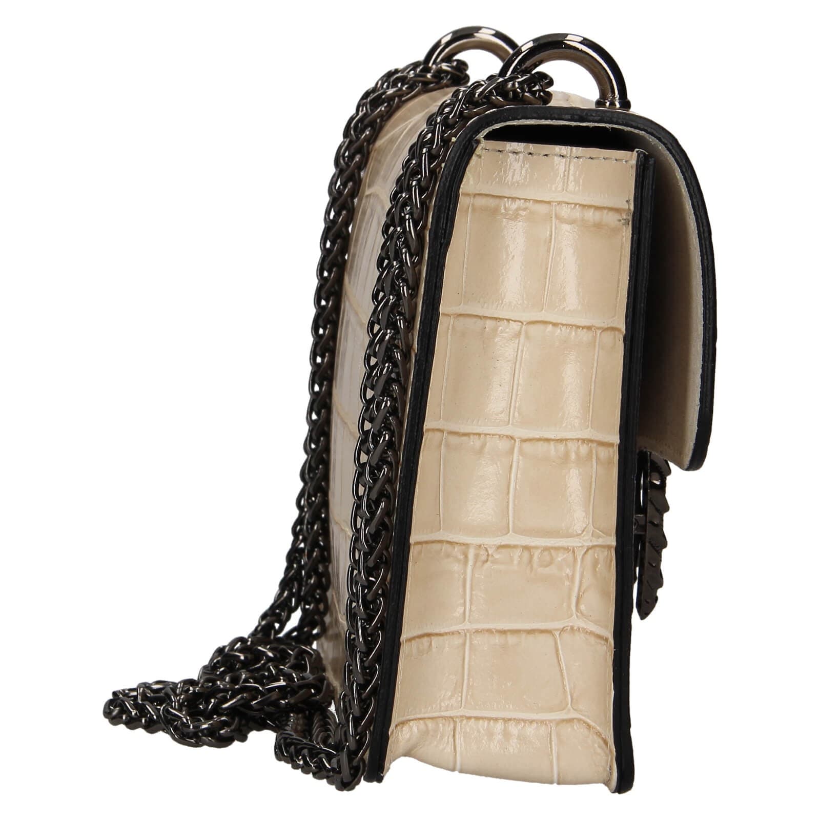 Kožená crossbody kabelka Marina Galanti Elsse, béžová 4
