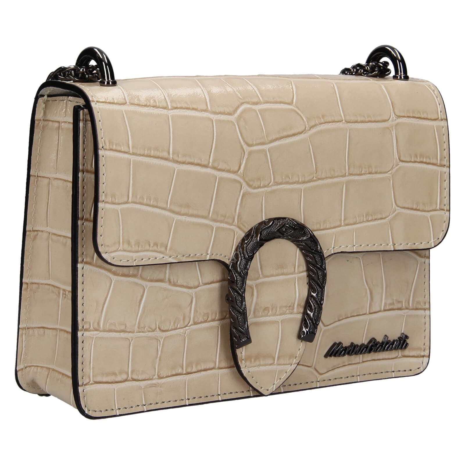 Kožená crossbody kabelka Marina Galanti Elsse, béžová 2