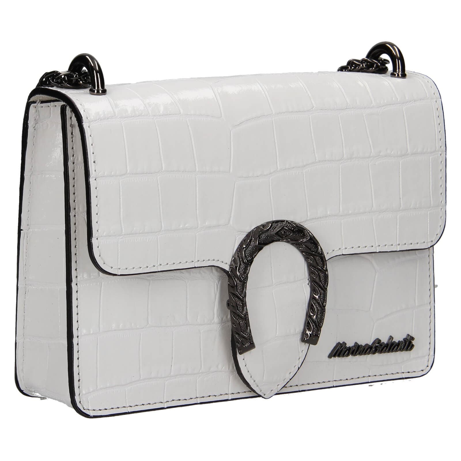 Kožená crossbody kabelka Marina Galanti Elsse, bílá 2