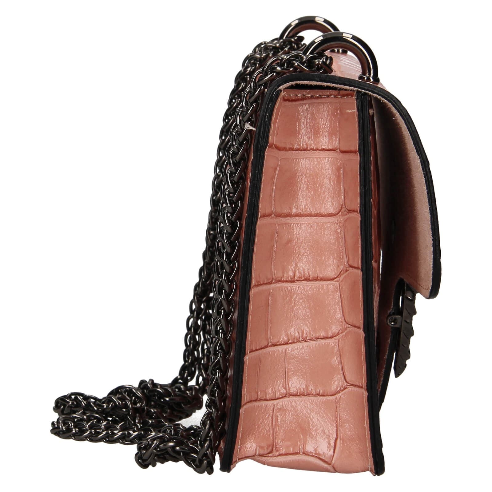 Kožená crossbody kabelka Marina Galanti Elsse, růžová 4