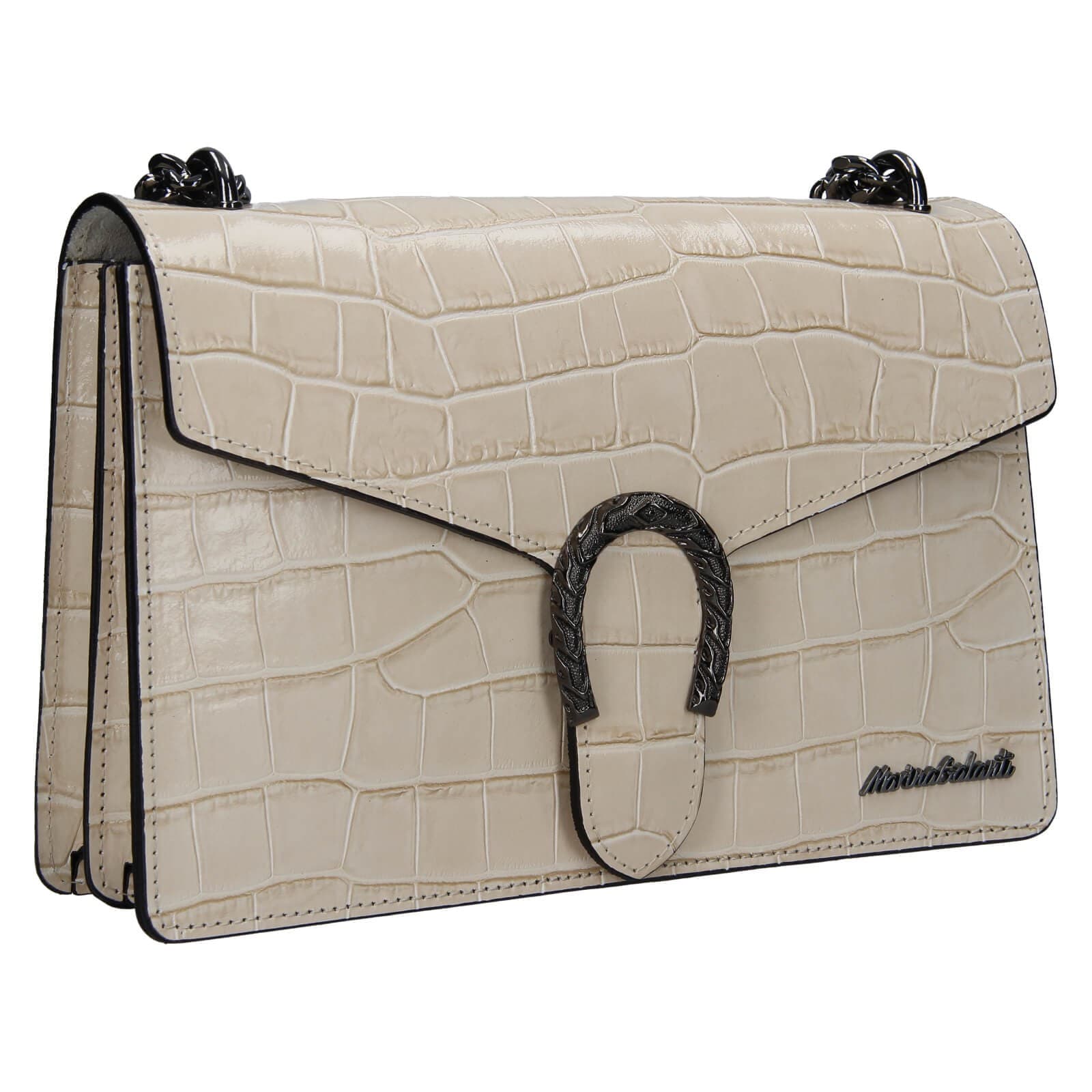 Kožená crossbody kabelka Marina Galanti Manett, béžová 2