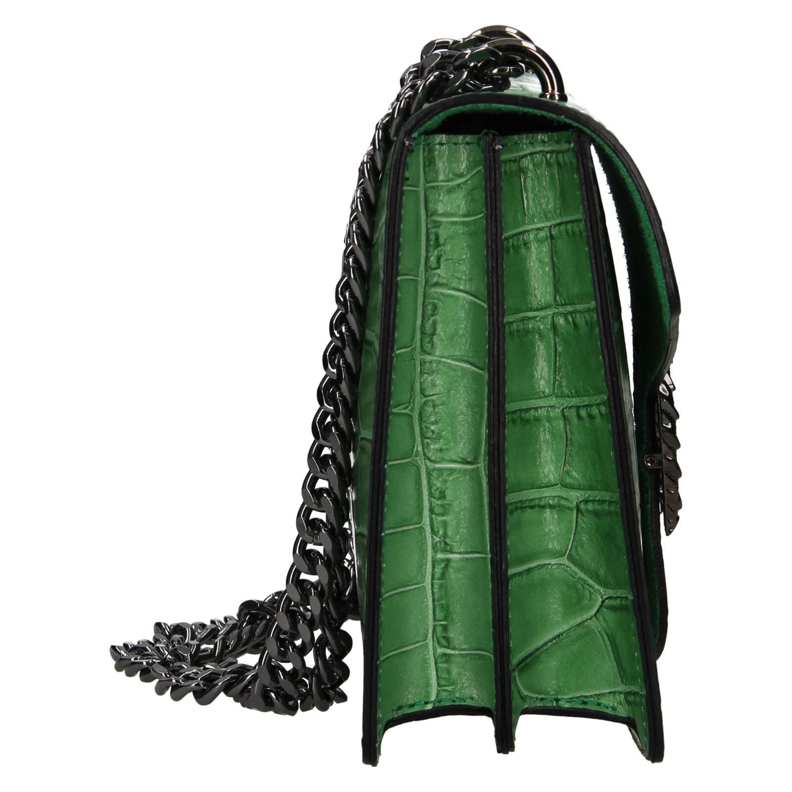 Kožená crossbody kabelka Marina Galanti Manett, zelená 4