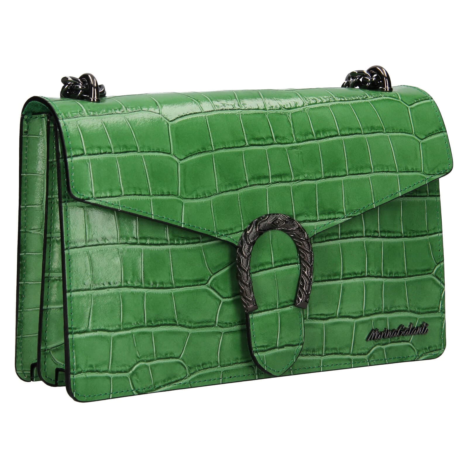 Kožená crossbody kabelka Marina Galanti Manett, zelená 2