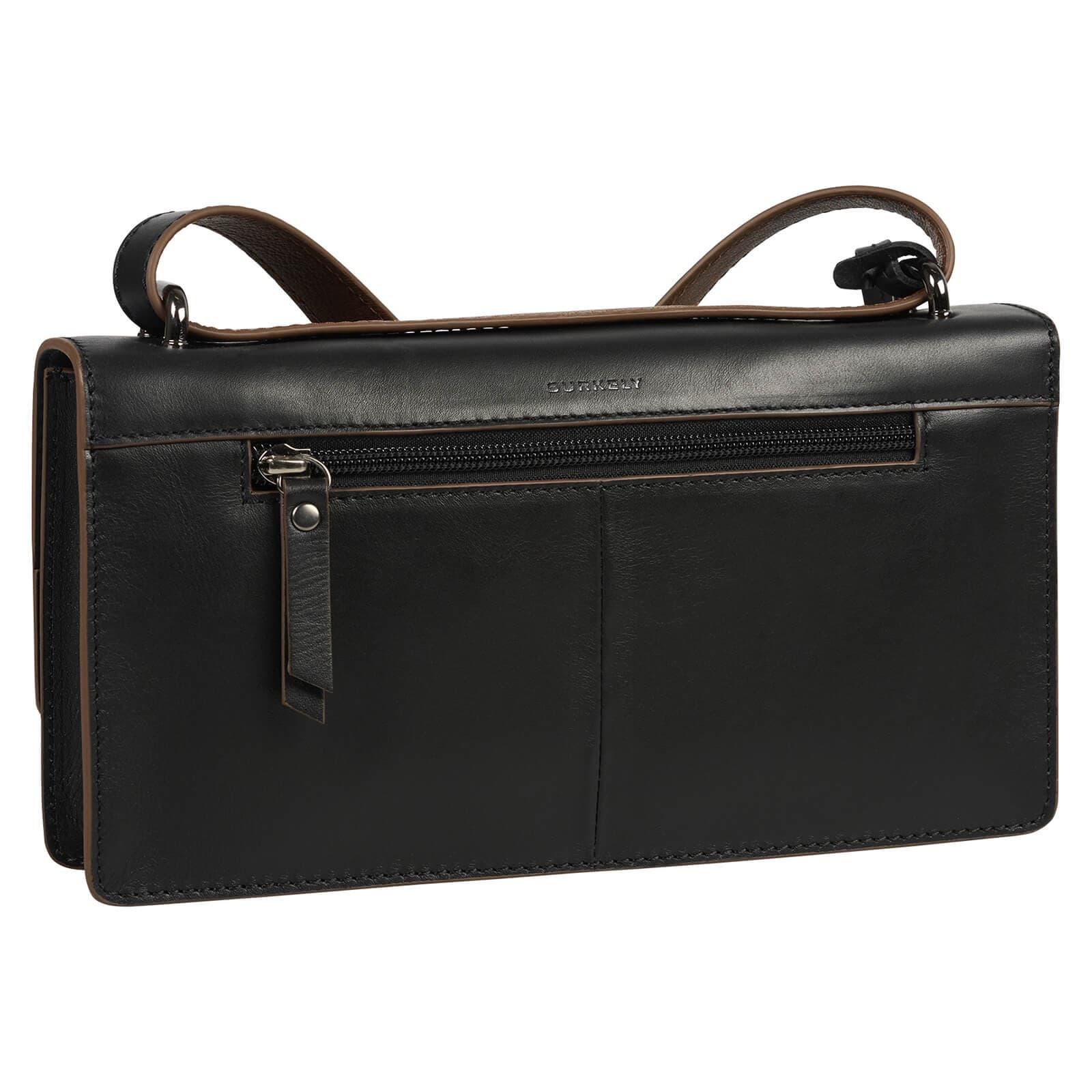 Kožená crossbody kabelka Burkely Meghane, černá 3