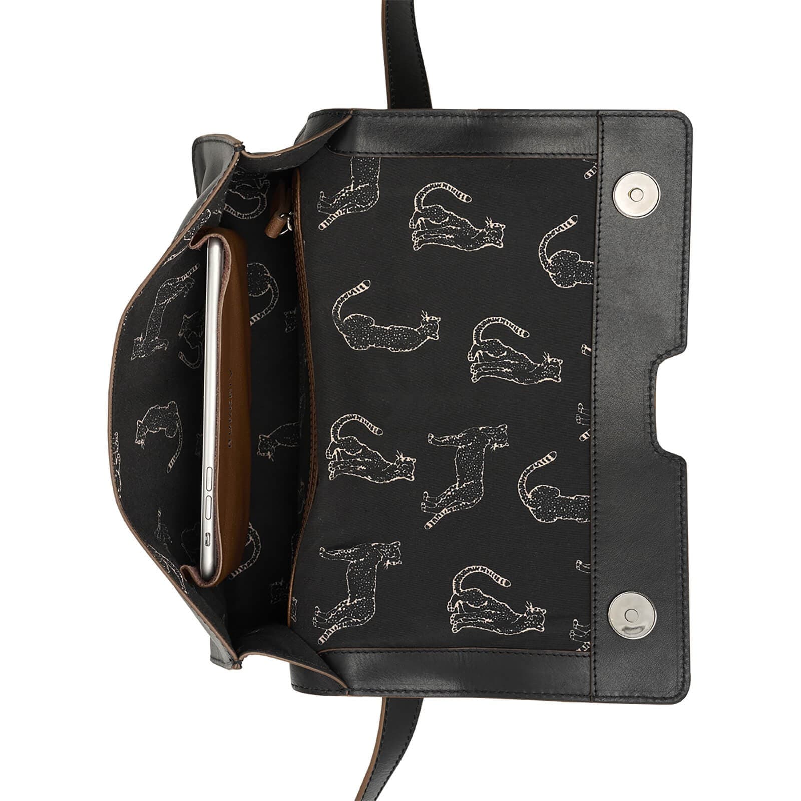 Kožená crossbody kabelka Burkely Meghane, černá 5
