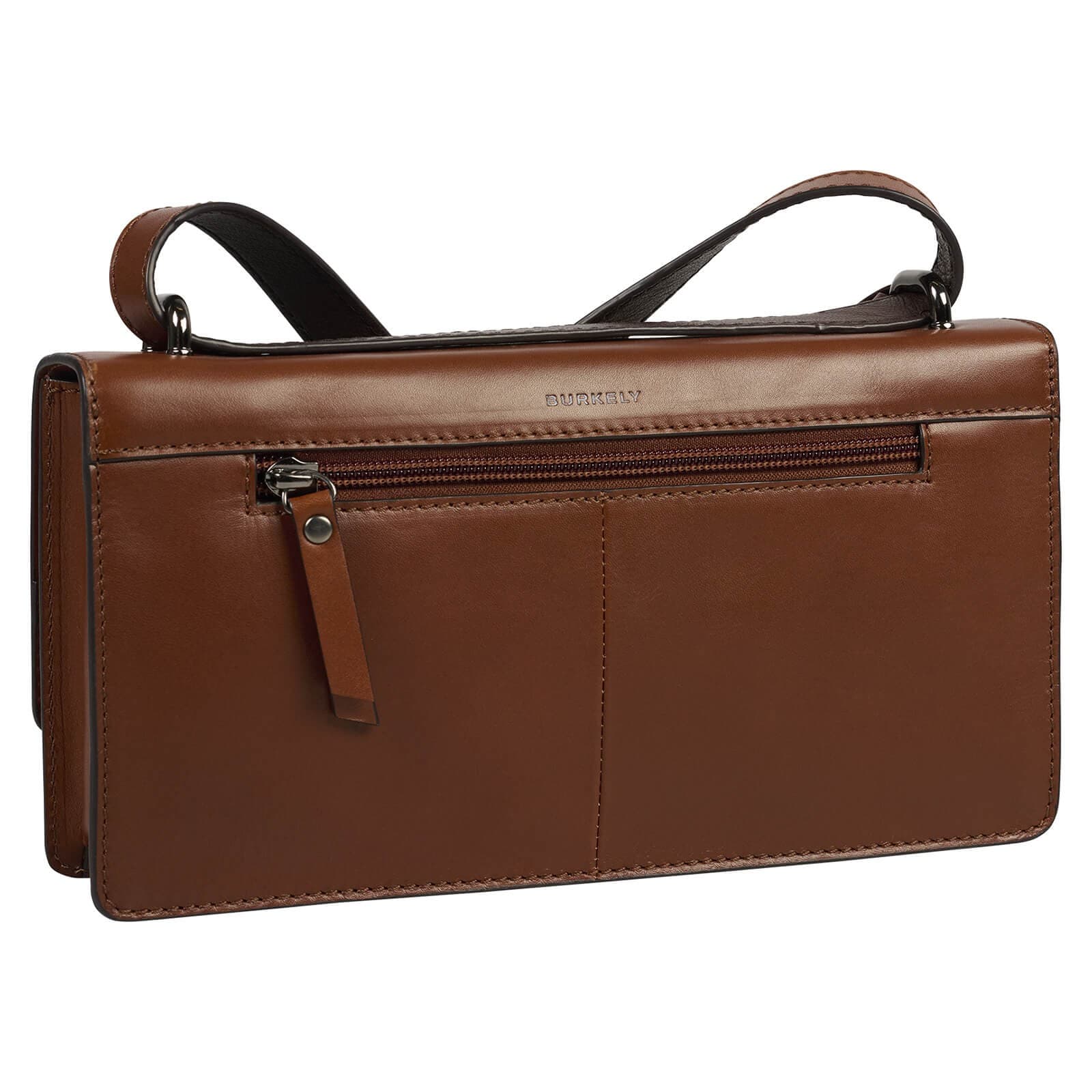 Kožená crossbody kabelka Burkely Meghane, hnědá 3