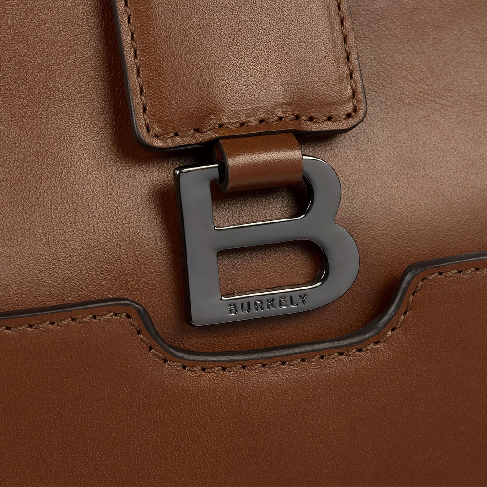 Kožená crossbody kabelka Burkely Meghane, hnědá 4