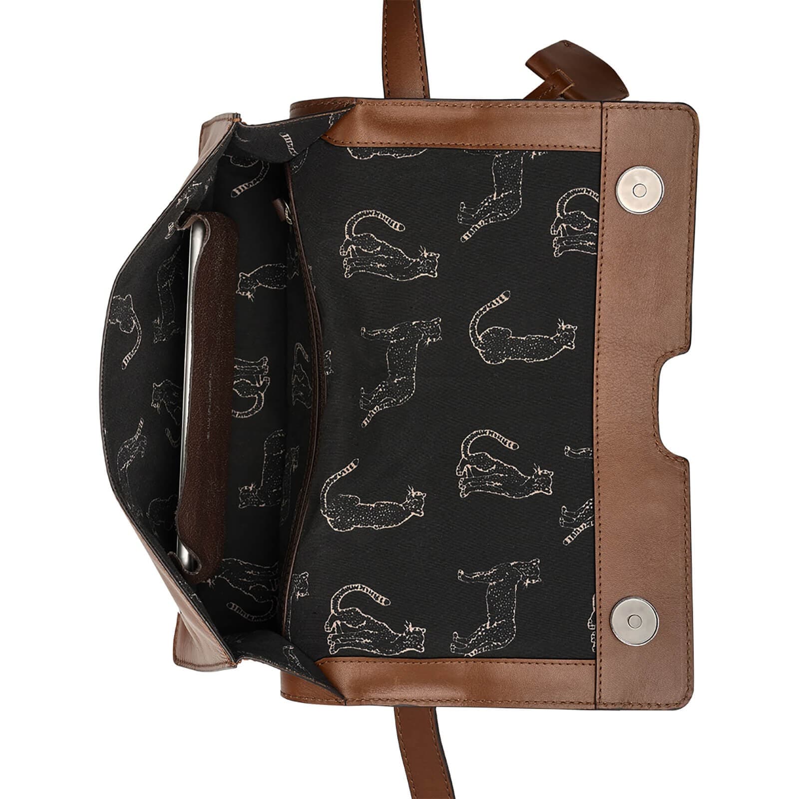 Kožená crossbody kabelka Burkely Meghane, hnědá 5
