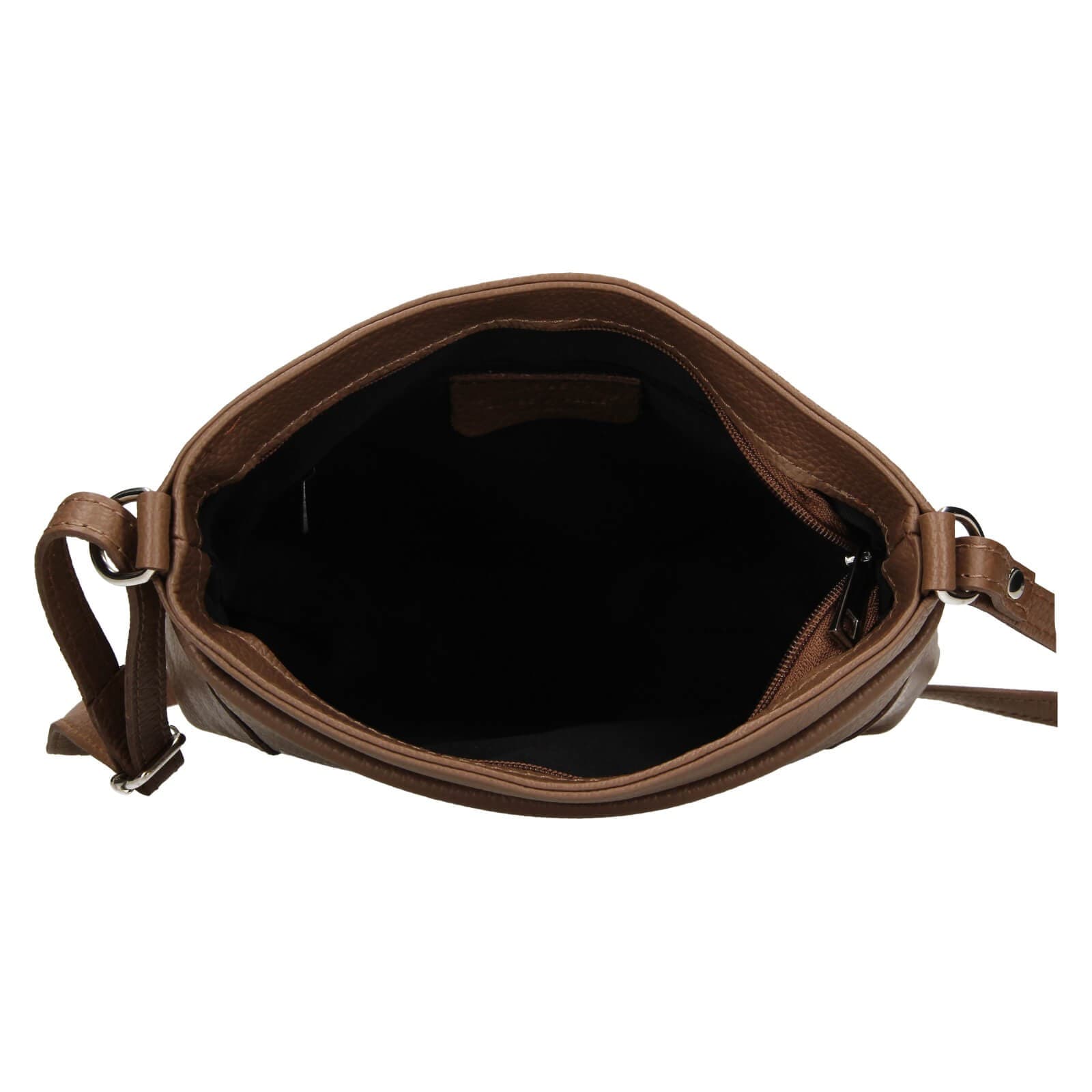 Kožená crossbody kabelka Italia Emma, hnědá 5