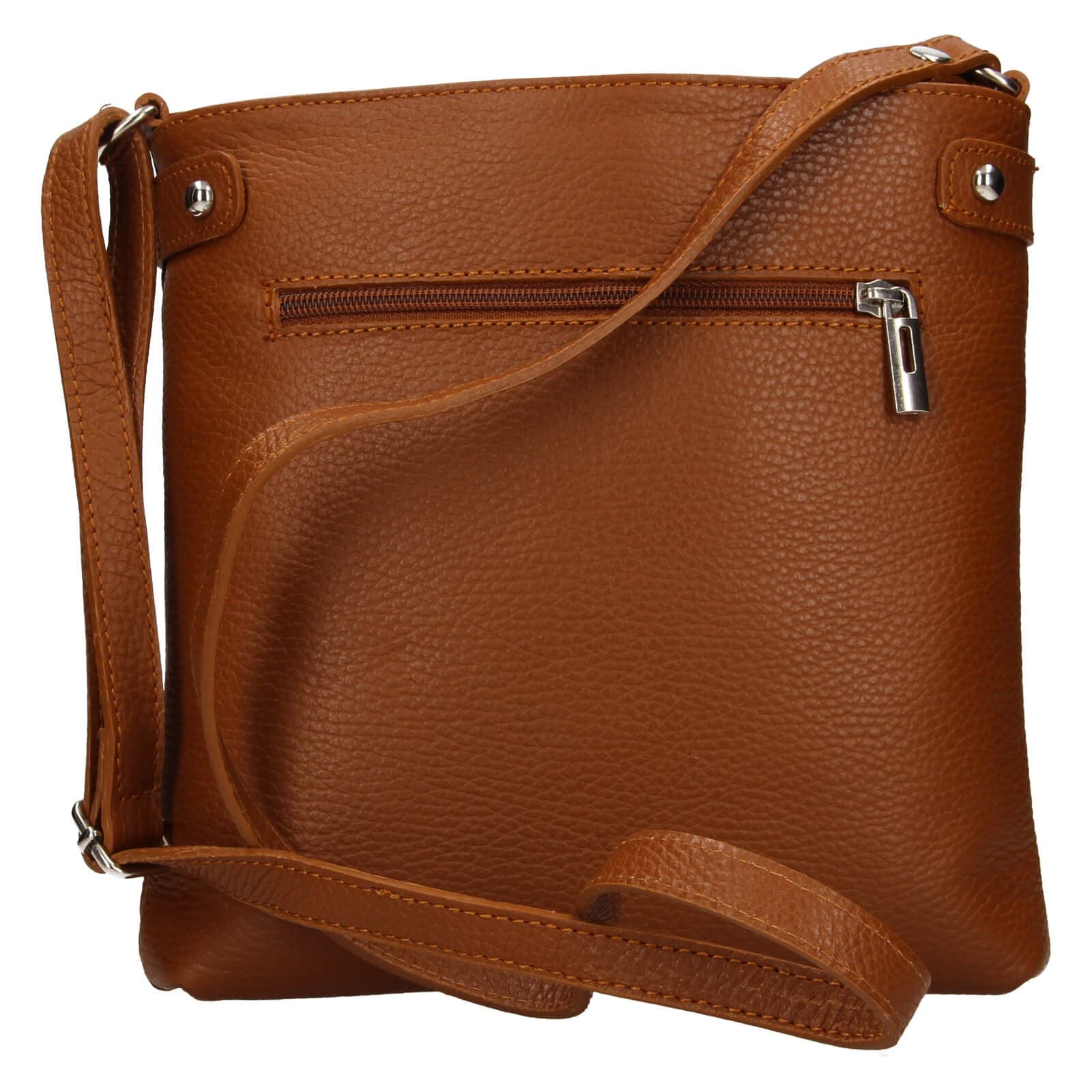 Kožená crossbody kabelka Italia Laura, hnědá 3