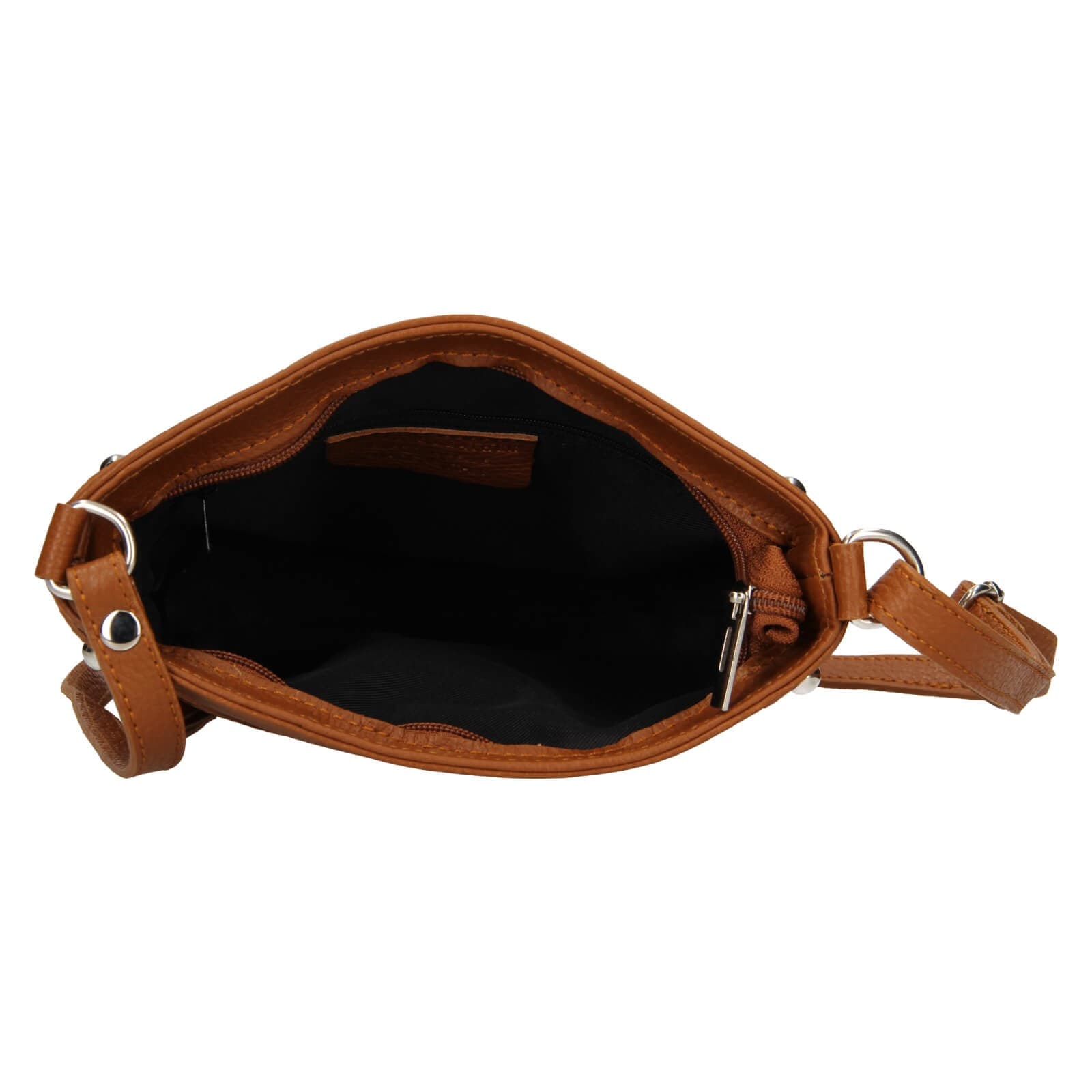 Kožená crossbody kabelka Italia Laura, hnědá 5
