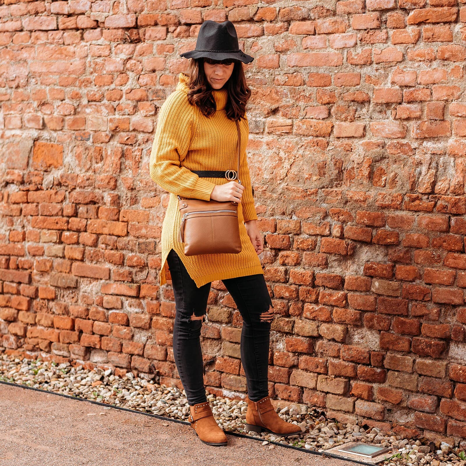 Kožená crossbody kabelka Italia Laura, vínová 6