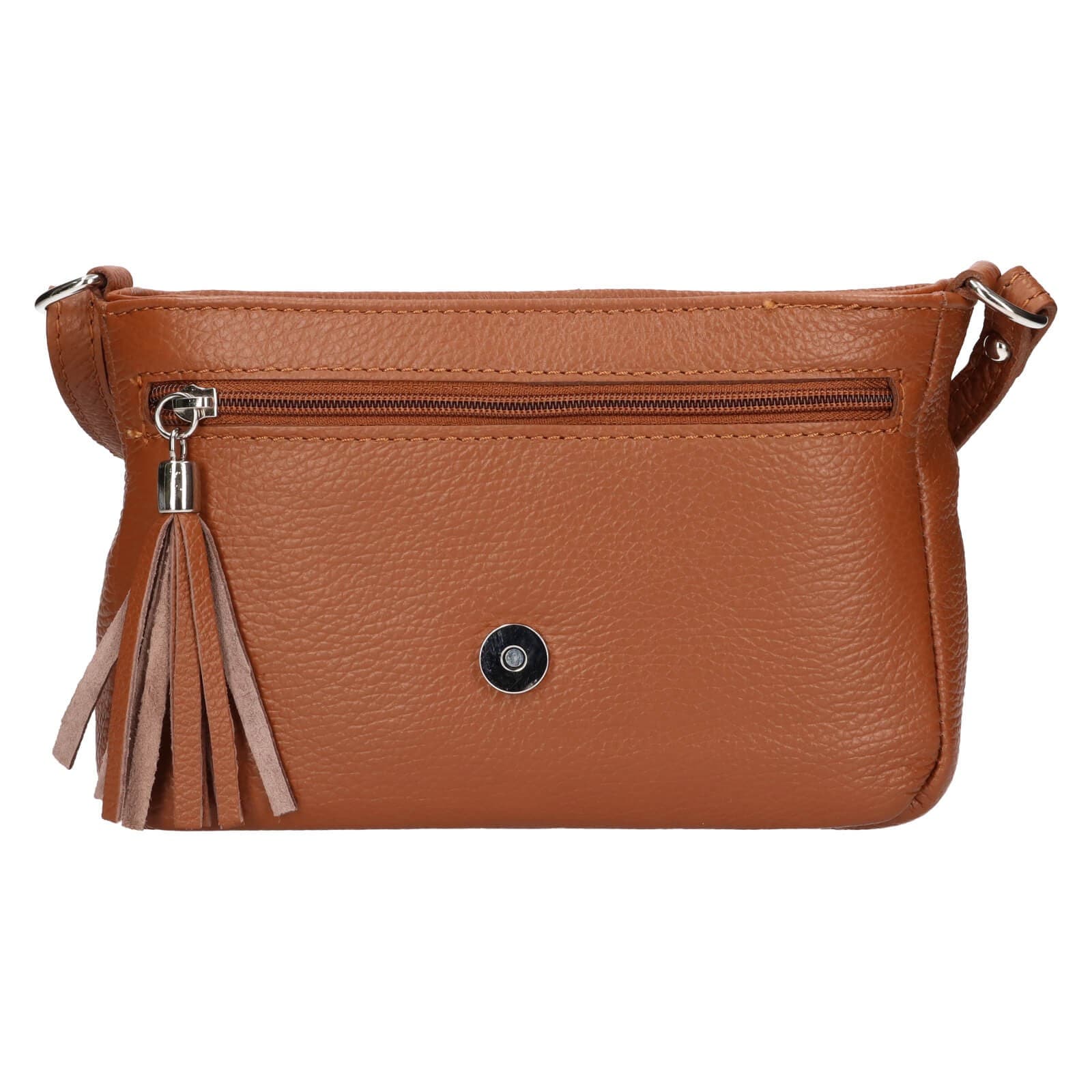 Kožená crossbody kabelka Italia Kalia, hnědá 5