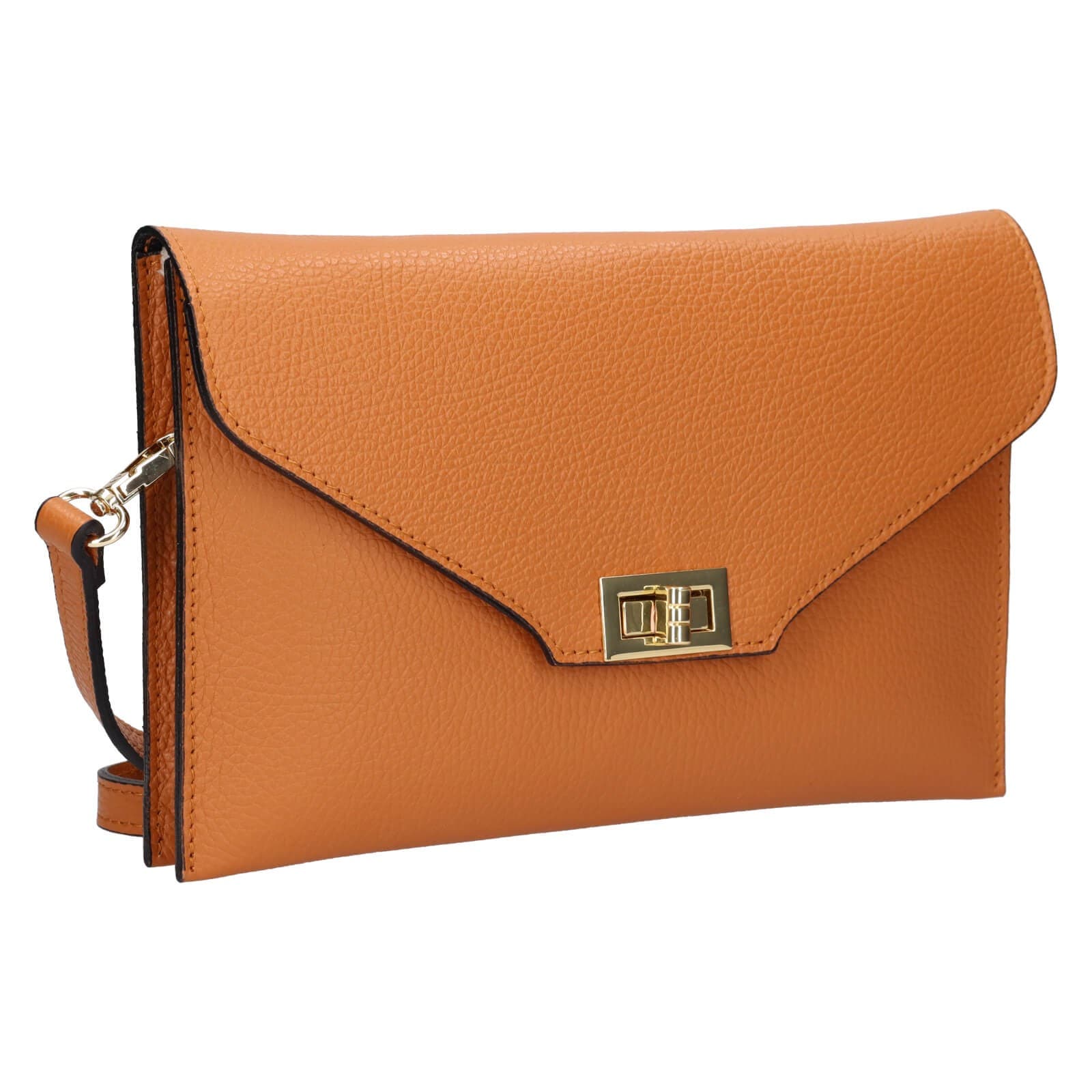 Kožená crossbody kabelka Italia Martes, hnědá 2