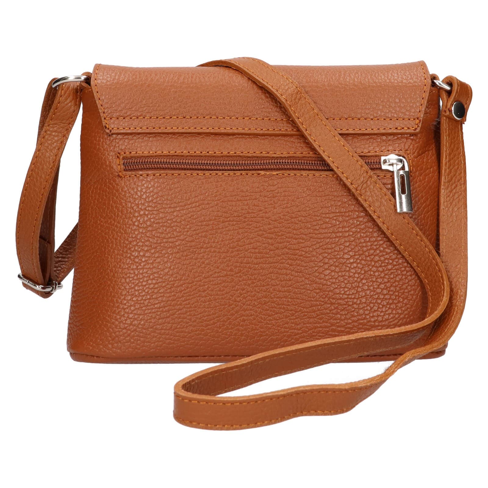 Kožená crossbody kabelka Italia Alice, hnědá 3