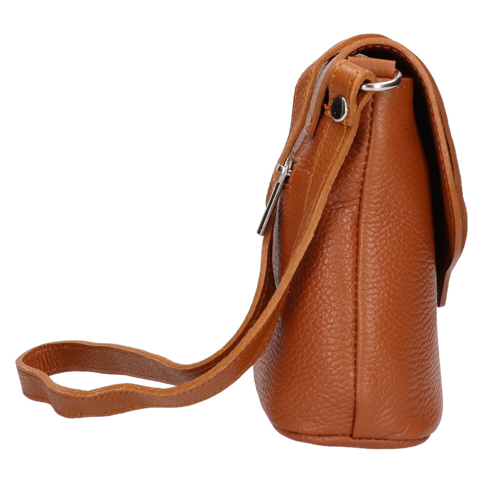 Kožená crossbody kabelka Italia Alice, hnědá 4