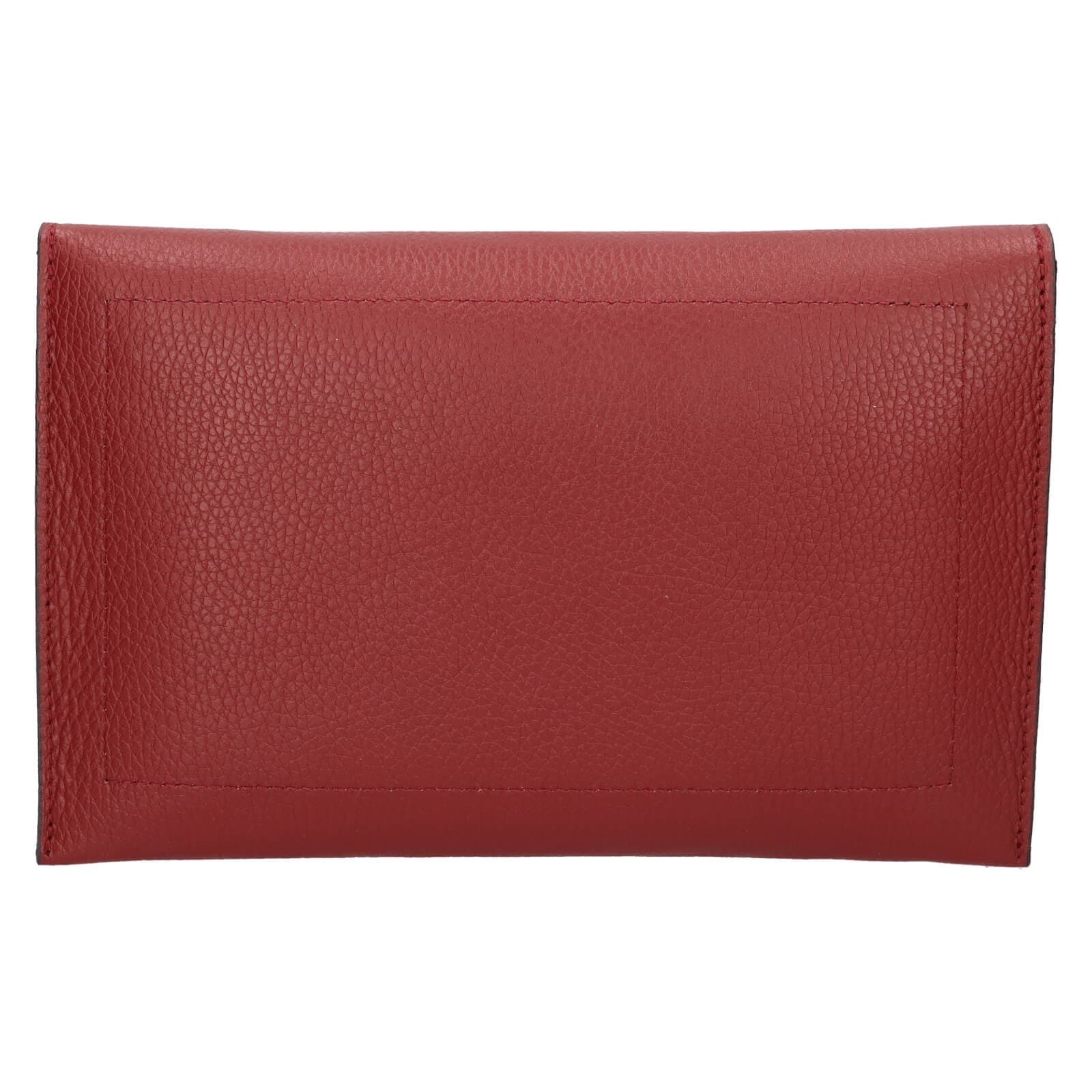 Kožená crossbody kabelka Italia Martes, vínová 3
