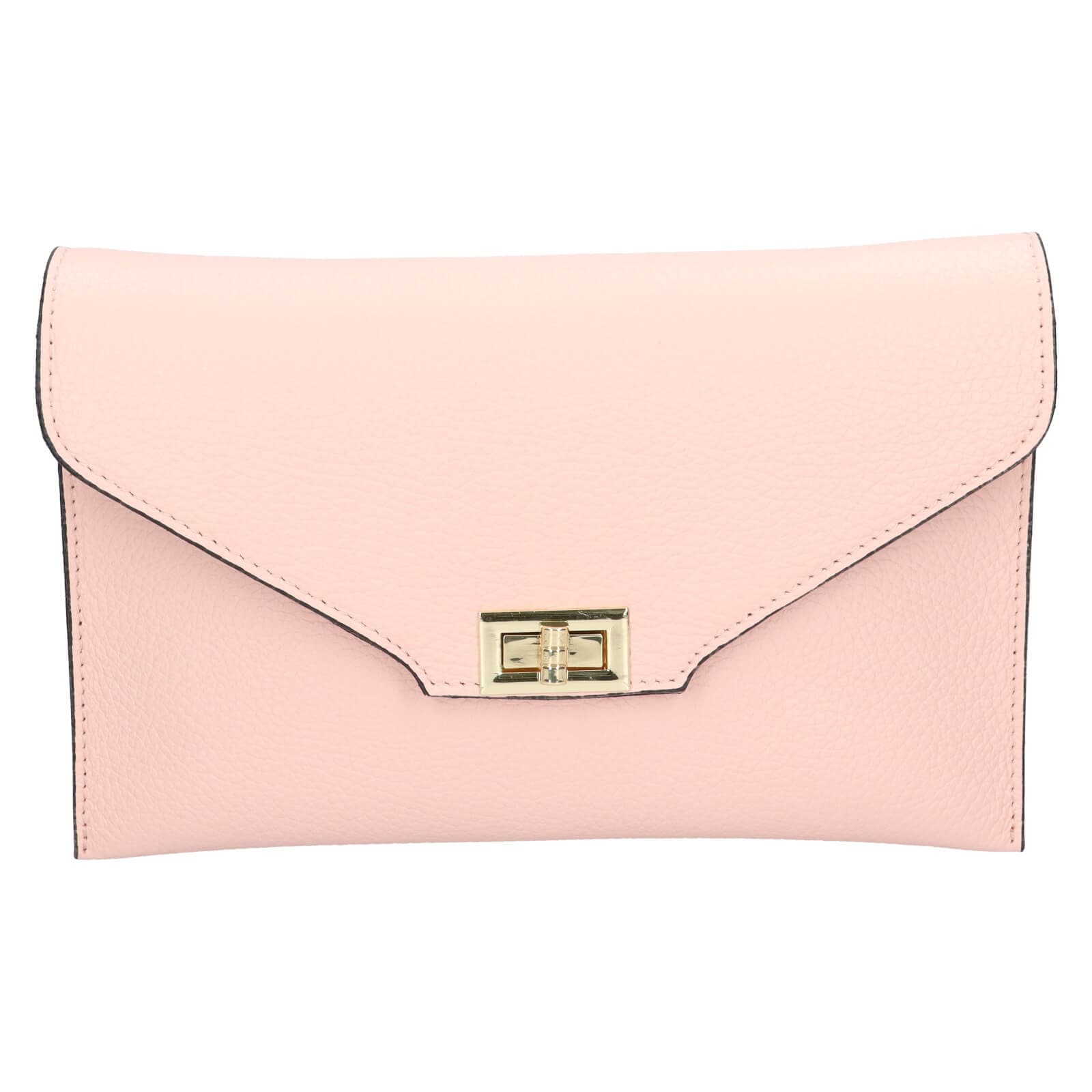 Kožená crossbody kabelka Italia Martes, růžová