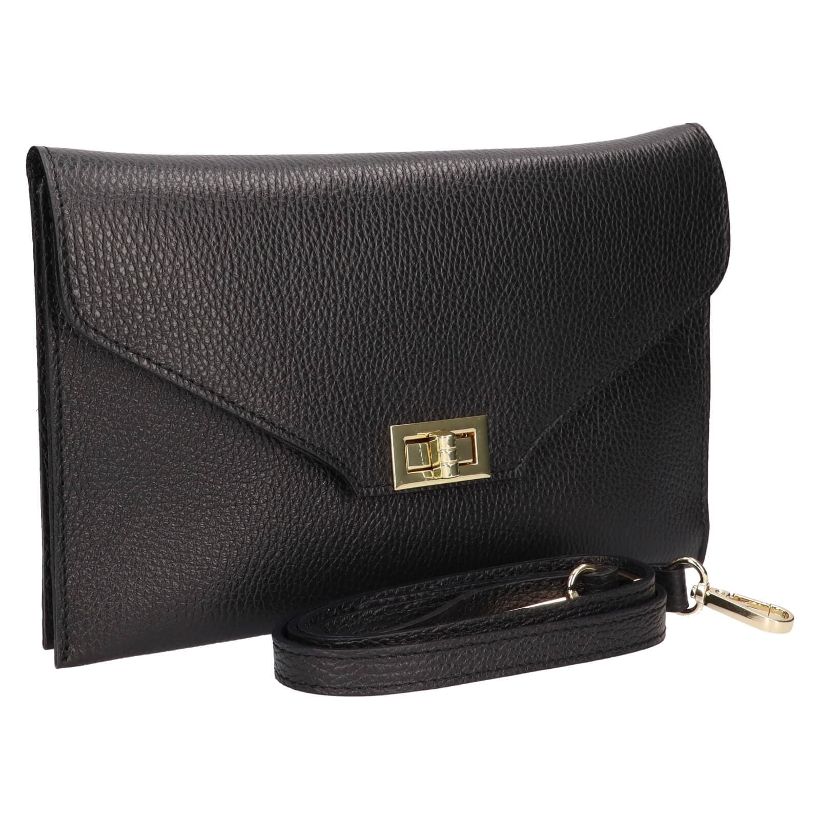 Kožená crossbody kabelka Italia Martes, černá 2