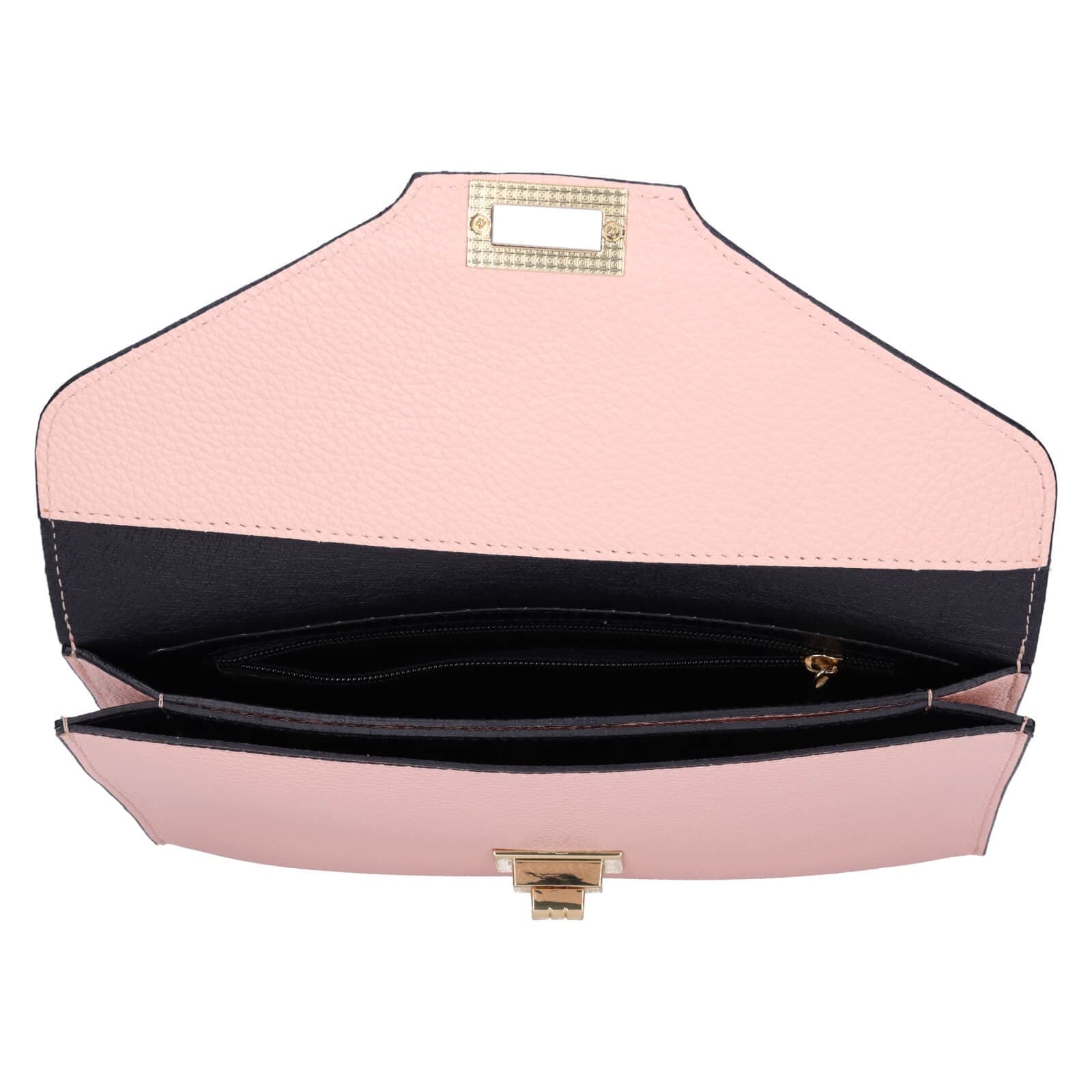Kožená crossbody kabelka Italia Martes, růžová 5