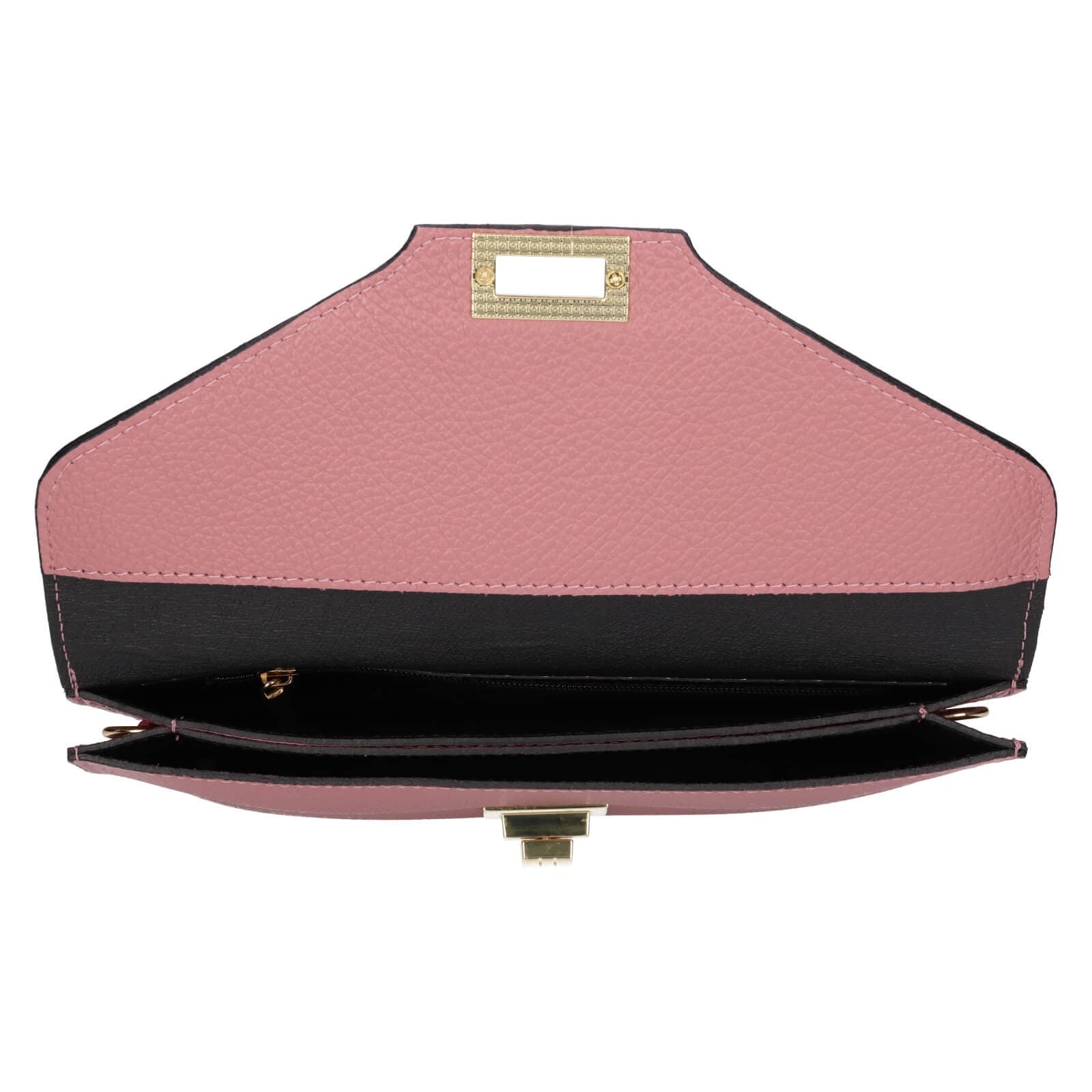 Kožená crossbody kabelka Italia Martes, růžová 5