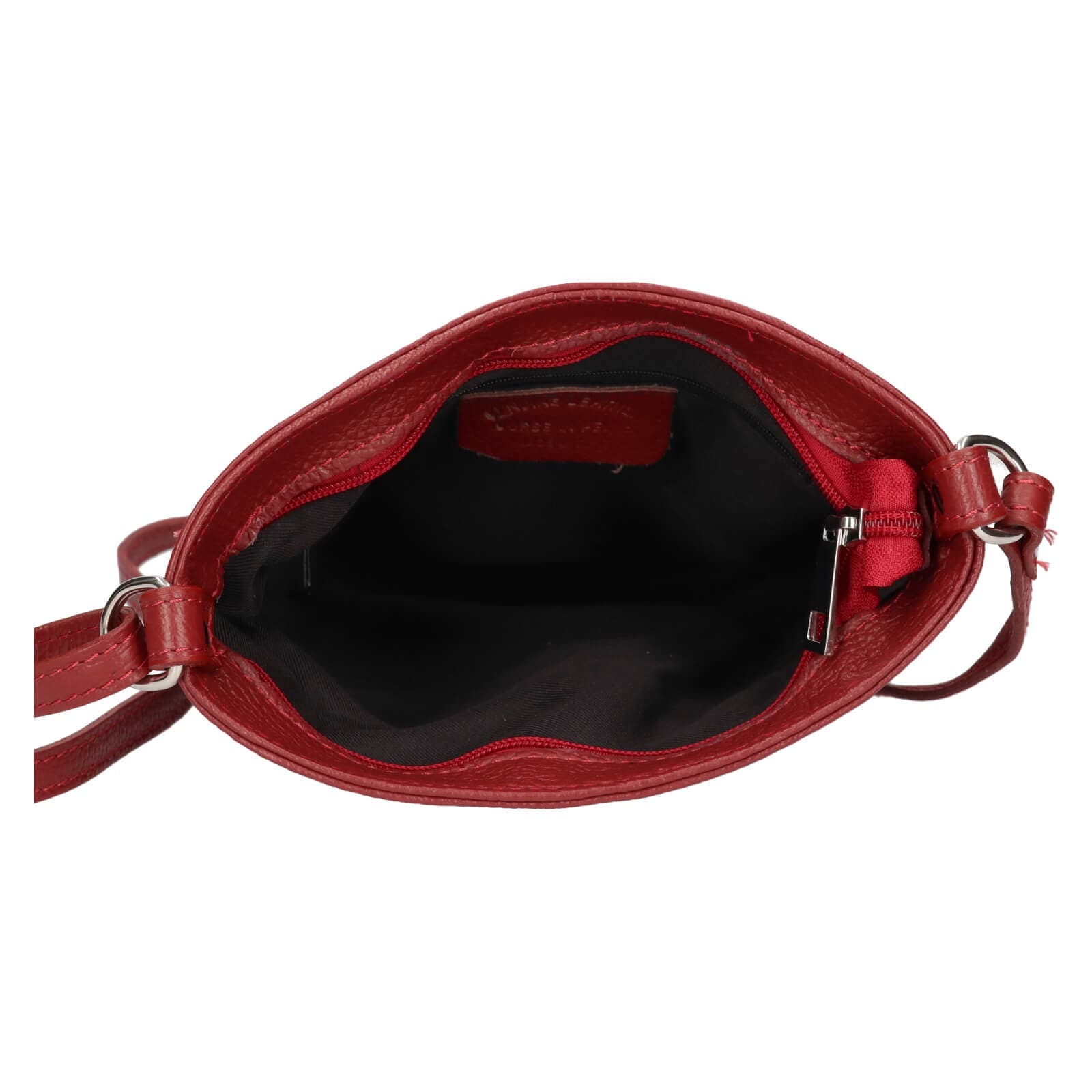 Kožená crossbody kabelka Italia Gotta, vínová 3