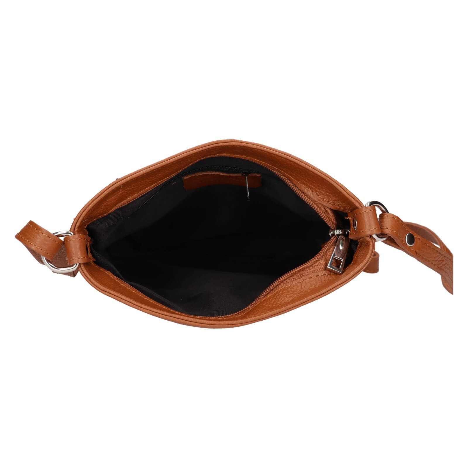 Kožená crossbody kabelka Italia Gotta, hnědá 3
