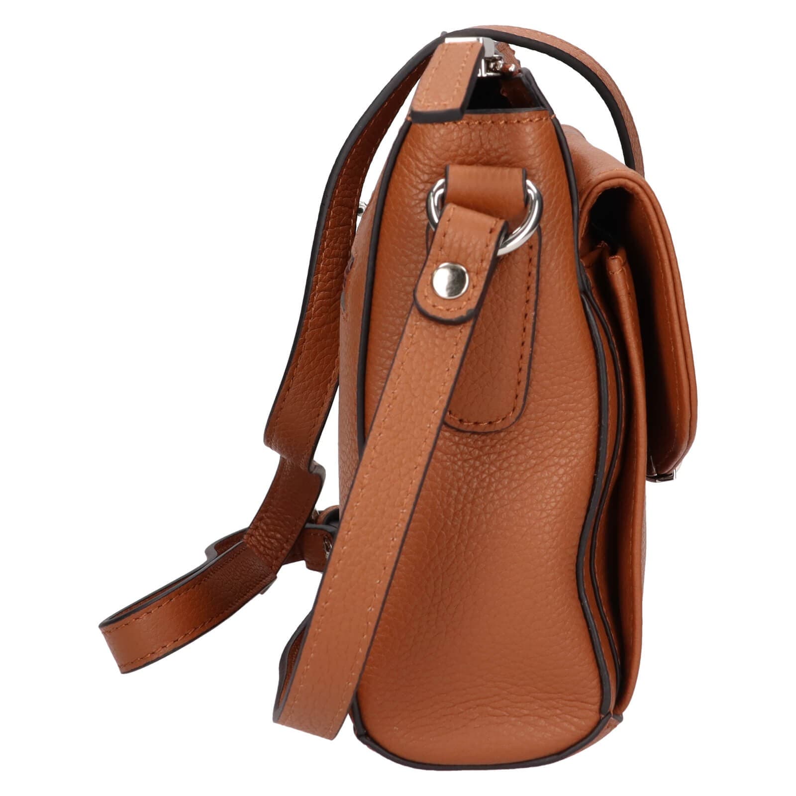Kožená crossbody kabelka Katana Zanets, hnědá 4