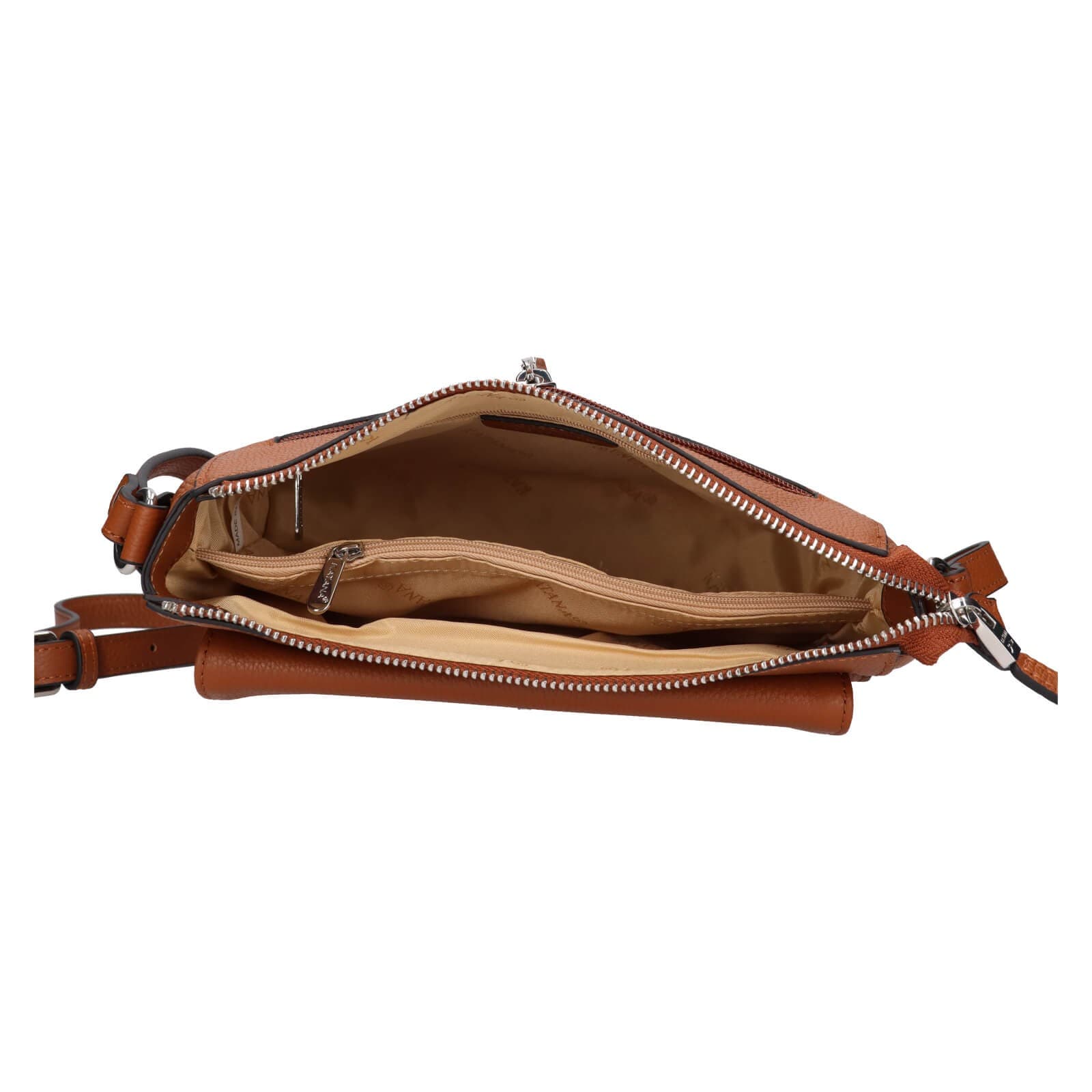 Kožená crossbody kabelka Katana Zanets, hnědá 5