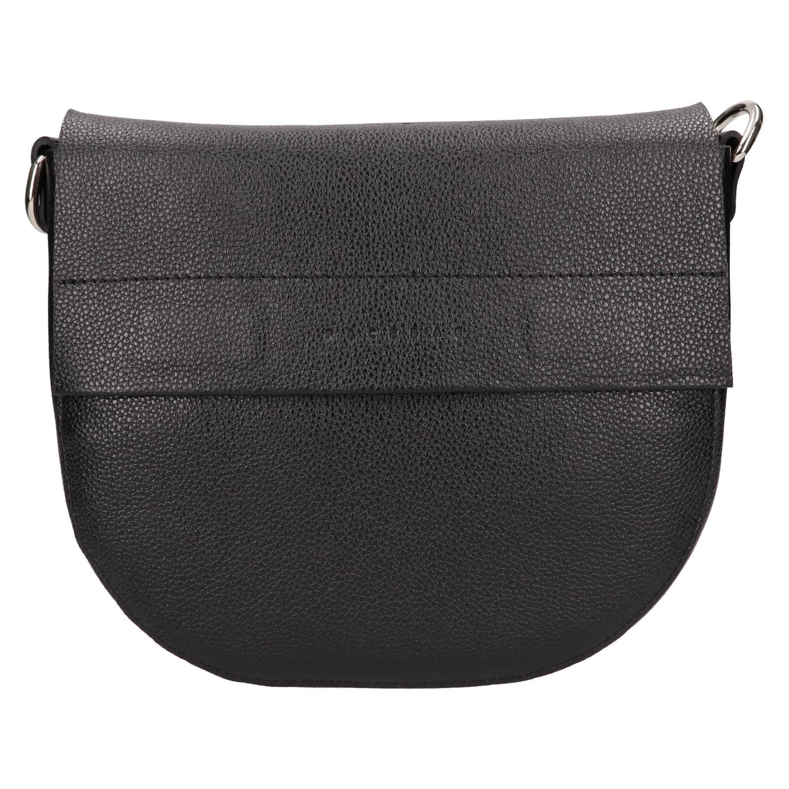 Kožená crossbody kabelka Facebag Avela, černá