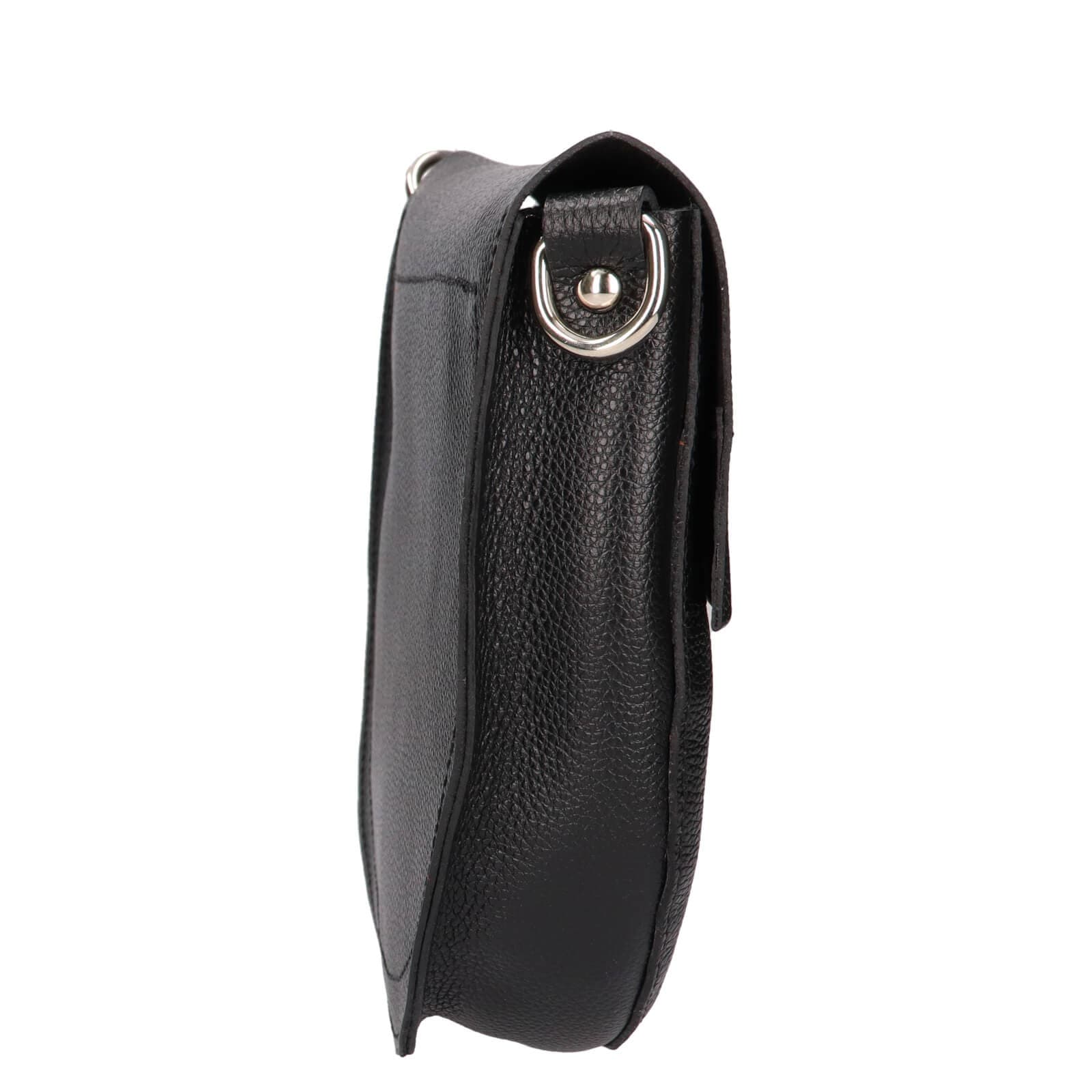 Kožená crossbody kabelka Facebag Avela, černá 4