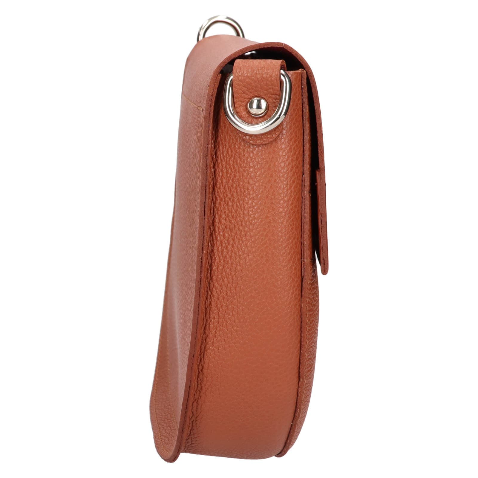 Kožená crossbody kabelka Facebag Avela, hnědá 4