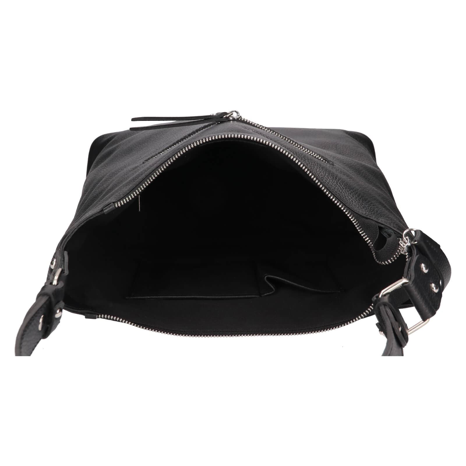 Kožená kabelka Facebag Filonna, černá 6