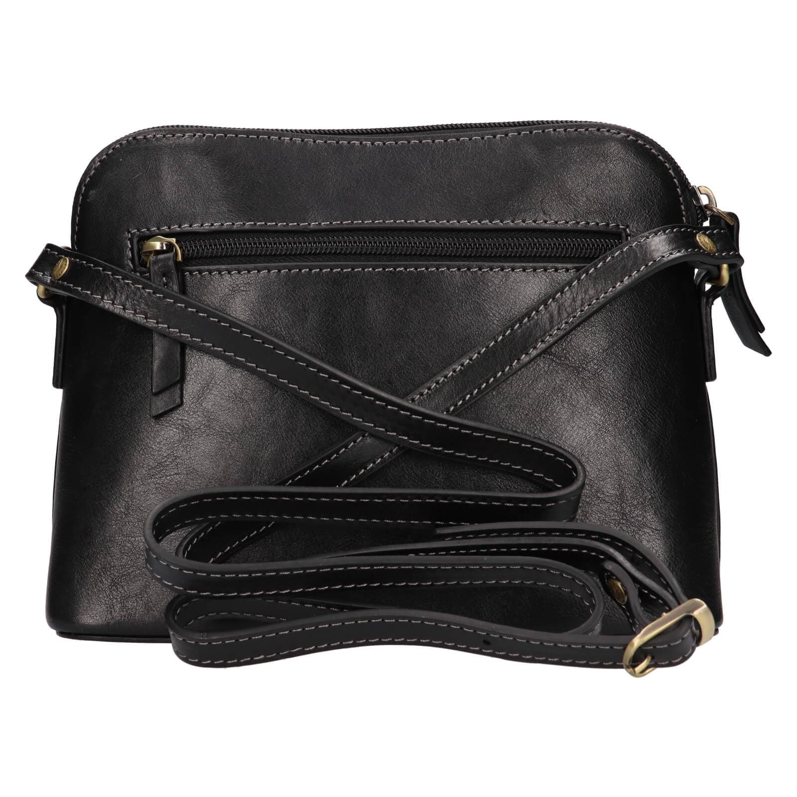 Kožená crossbody kabelka Katana Porse, černá 3