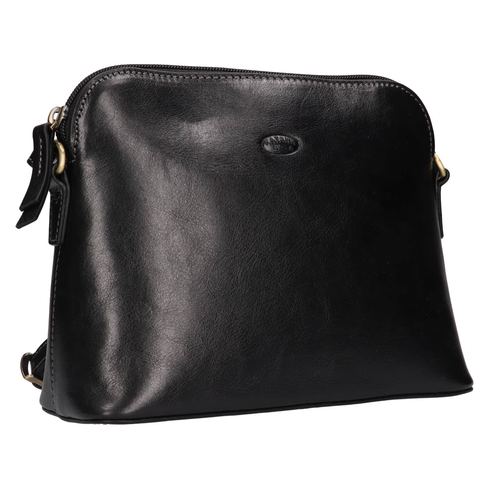 Kožená crossbody kabelka Katana Porse, černá 2