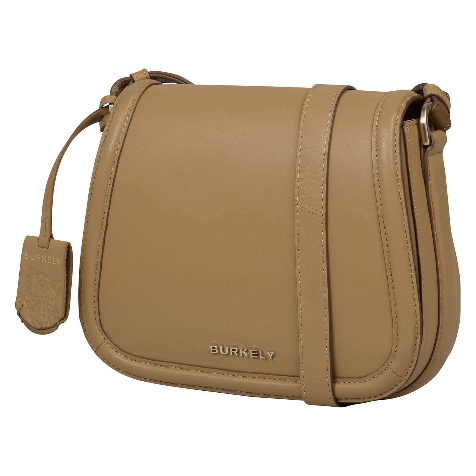Crossbody kožená kabelka Burkely Belouwe, hnědá 2