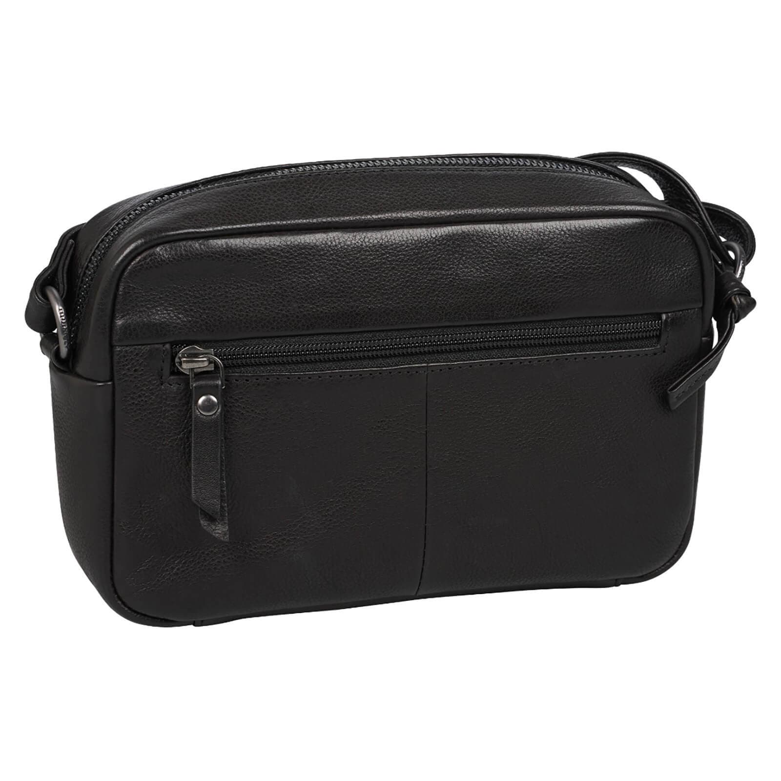 Crossbody kožená kabelka Burkely Cinte, černá 3
