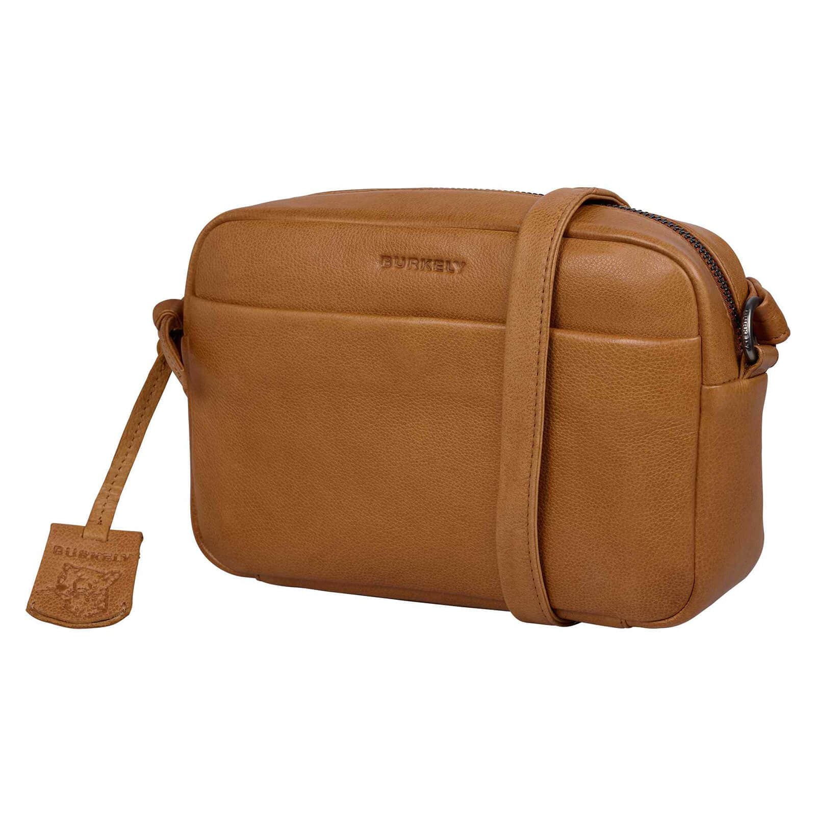 Crossbody kožená kabelka Burkely Cinte, hnědá 2