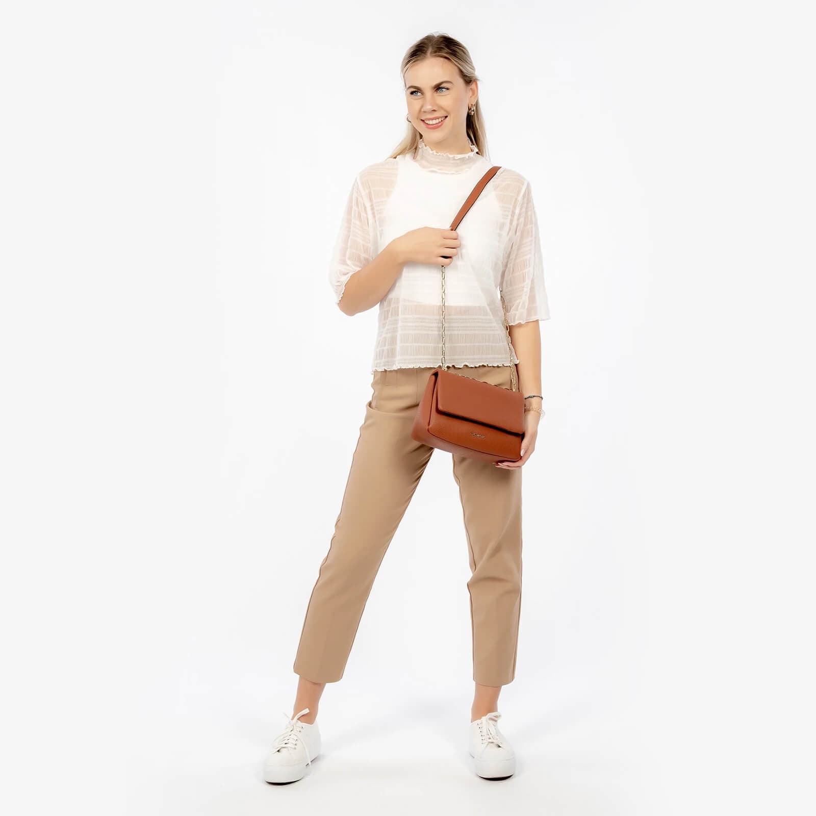 Crossbody kabelka Emily & Noah Liana, hnědá 5